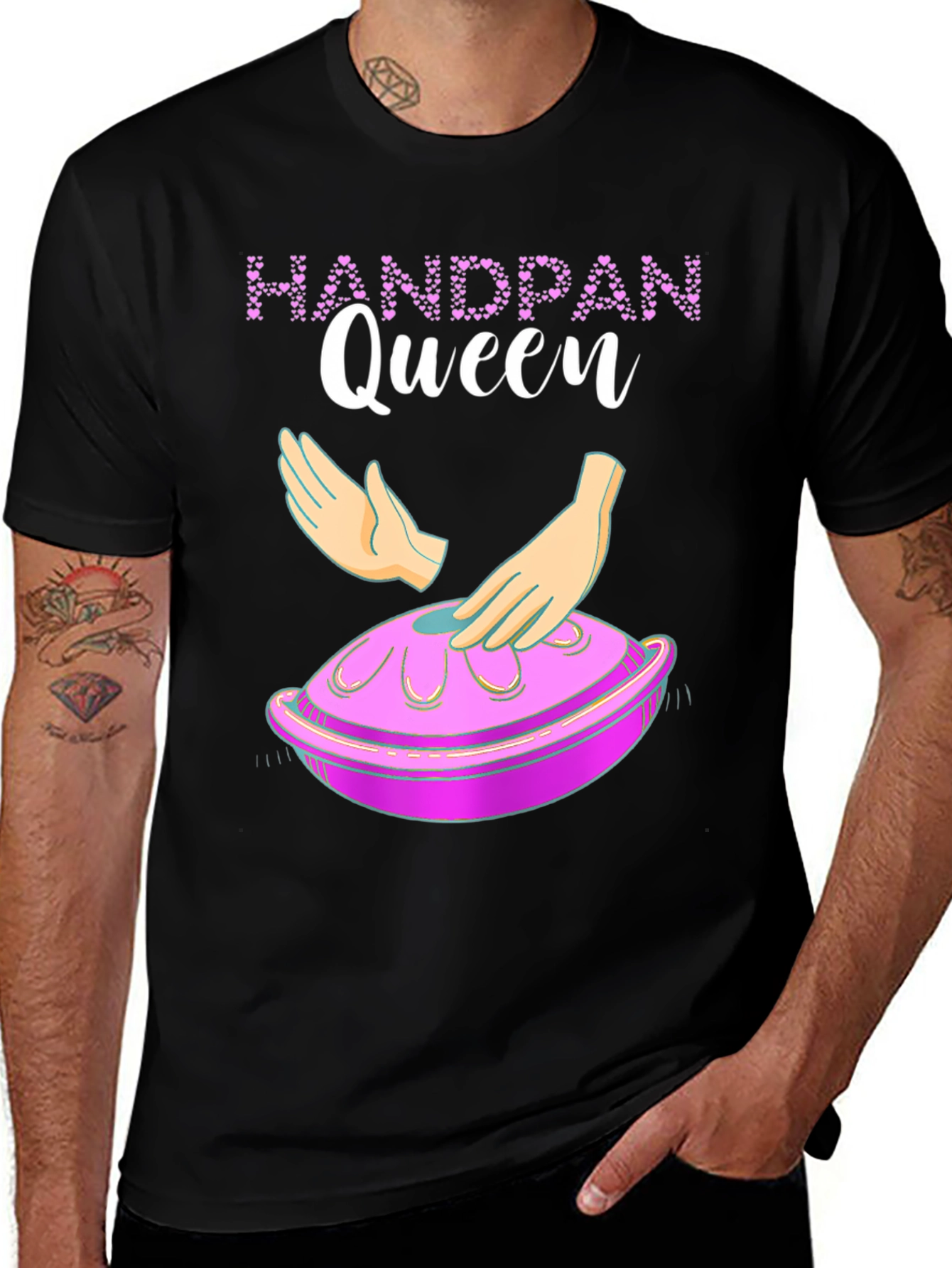 Handpan Queen Graphic Tee - Musical Instrument T-Shirt