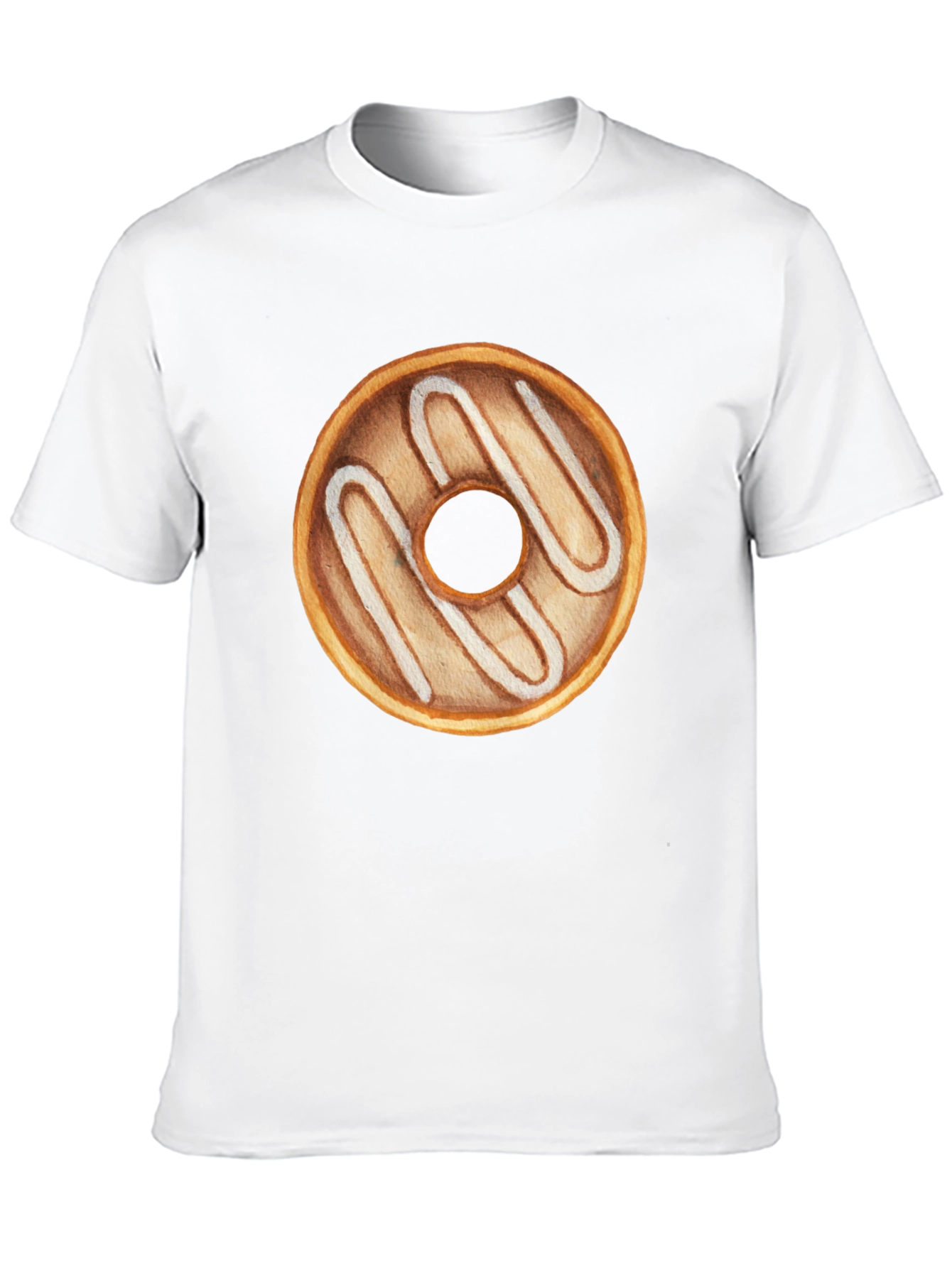 Donut Graphic Tee - Black Casual T-Shirt