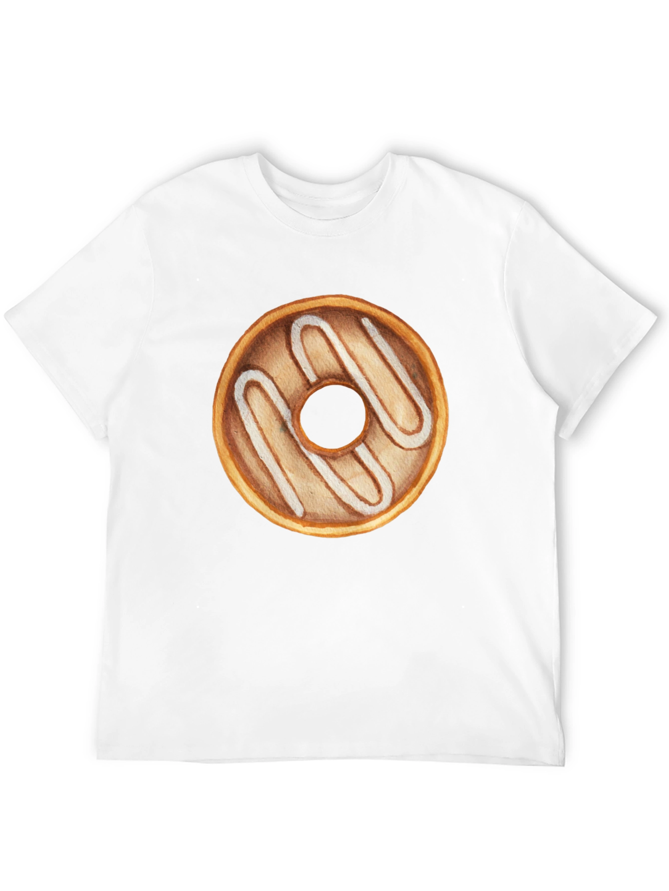 Donut Graphic Tee - Black Casual T-Shirt