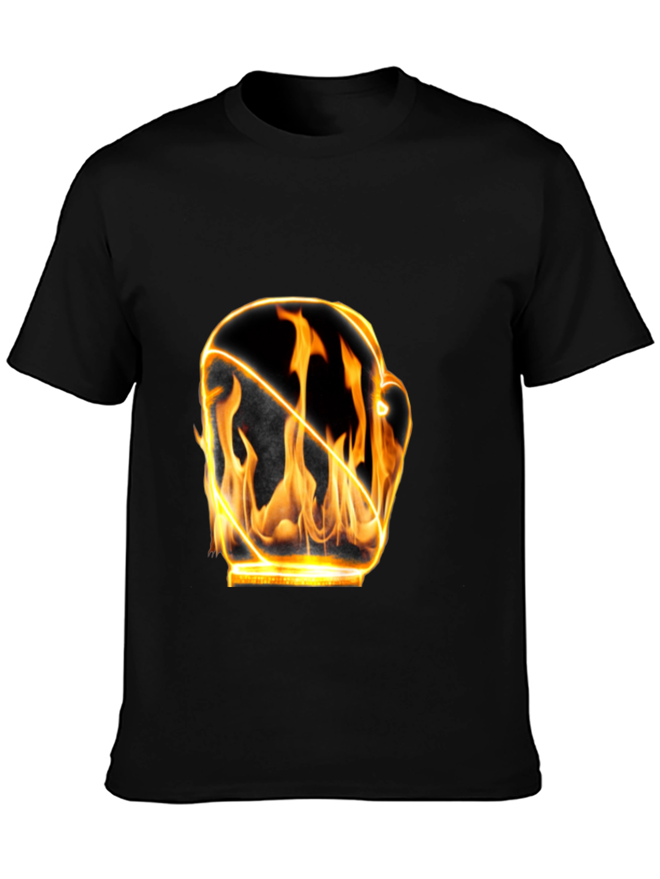 Fiery Boxing Glove Graphic T-Shirt