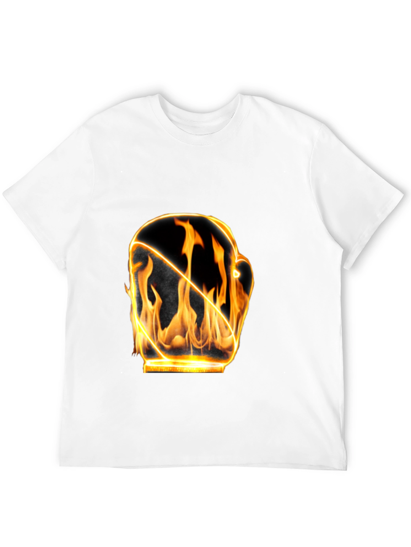 Fiery Boxing Glove Graphic T-Shirt