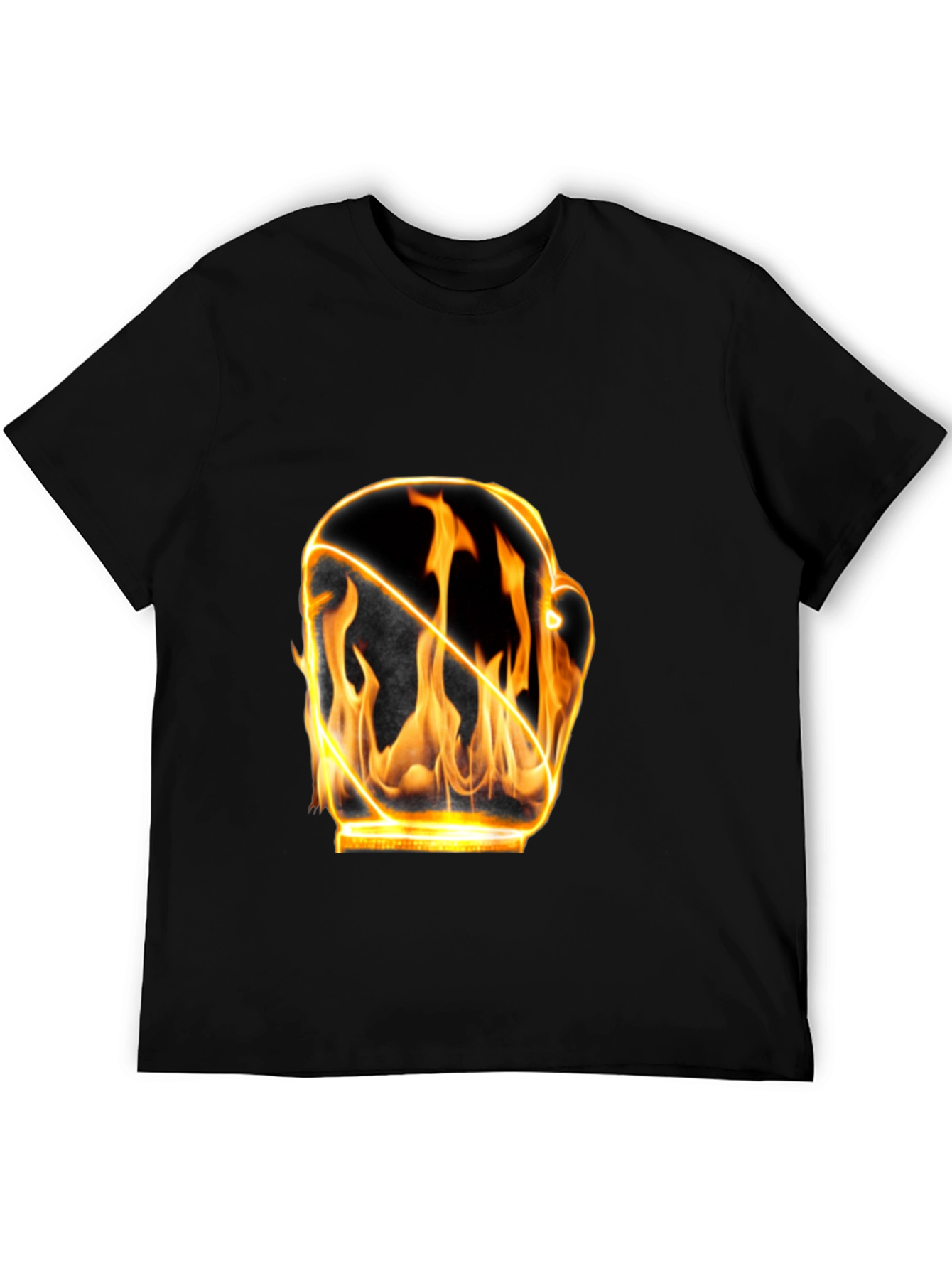Fiery Boxing Glove Graphic T-Shirt
