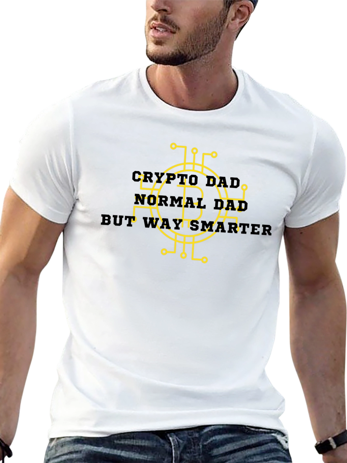 Crypto Dad Smarter Black Tee