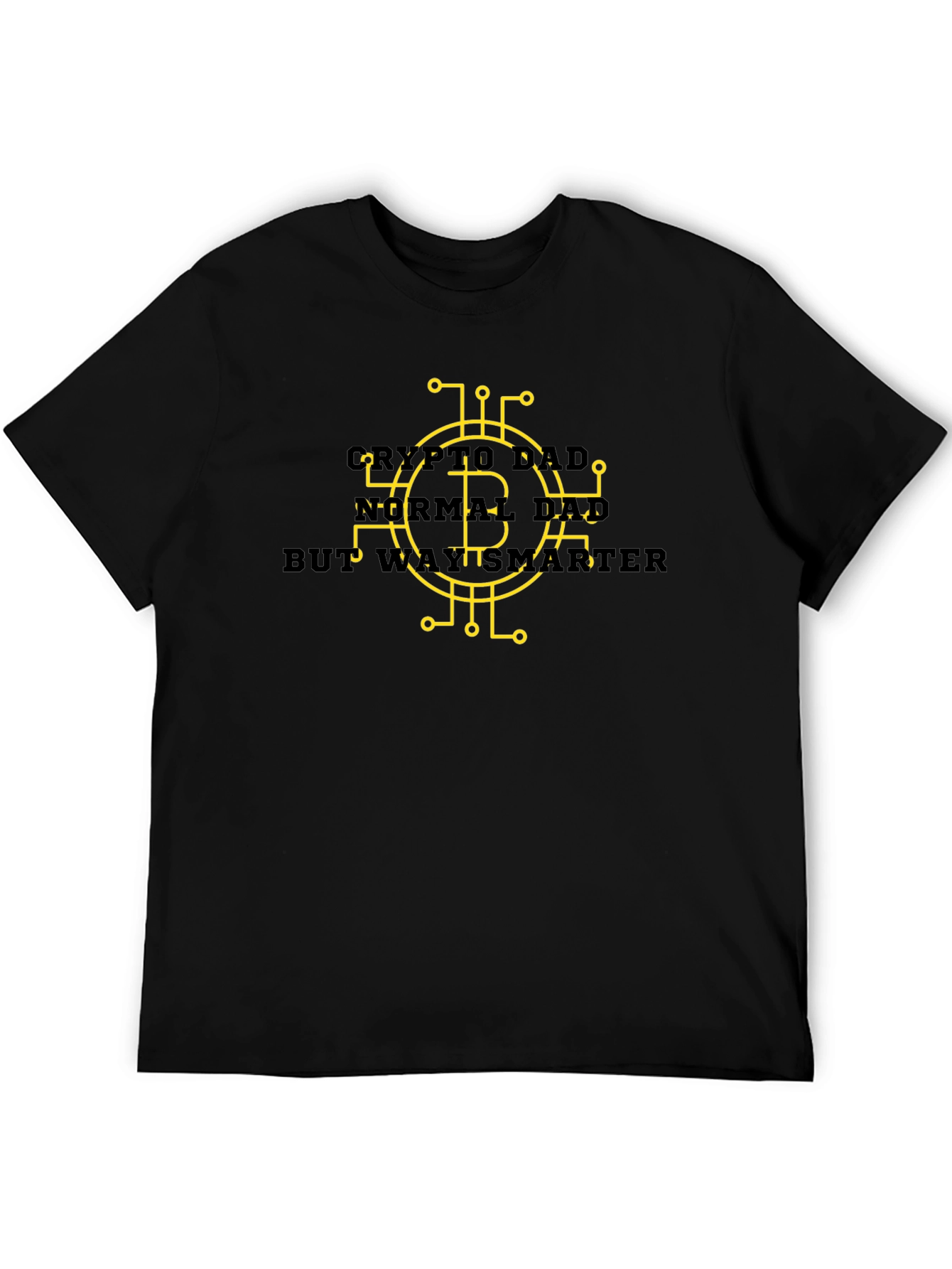 Crypto Dad Smarter Black Tee