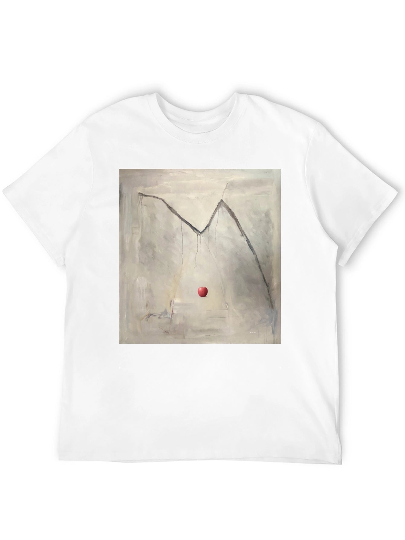 Artistic Apple Graphic Tee - Unique Design