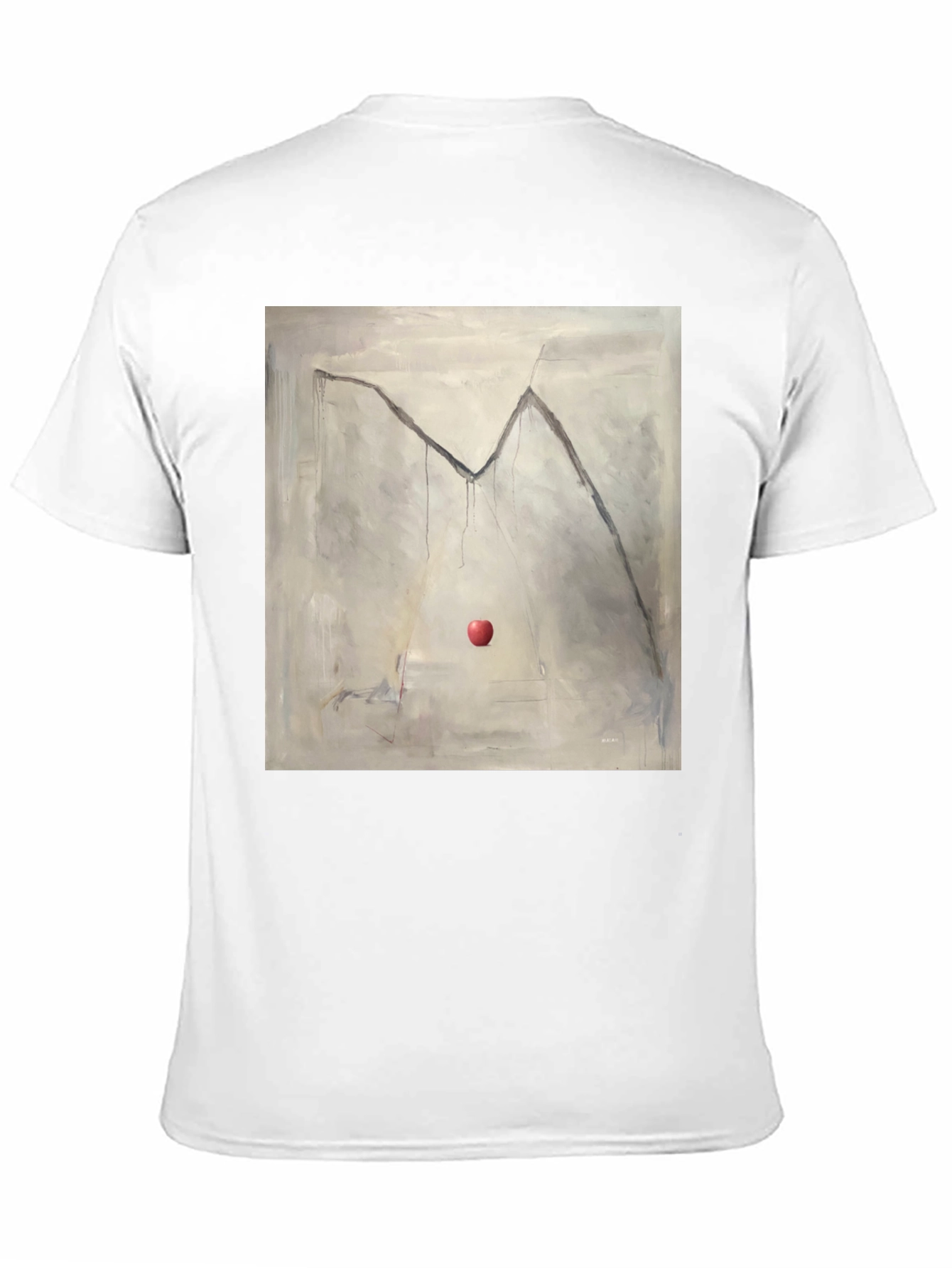 Artistic Apple Graphic Tee - Unique Design
