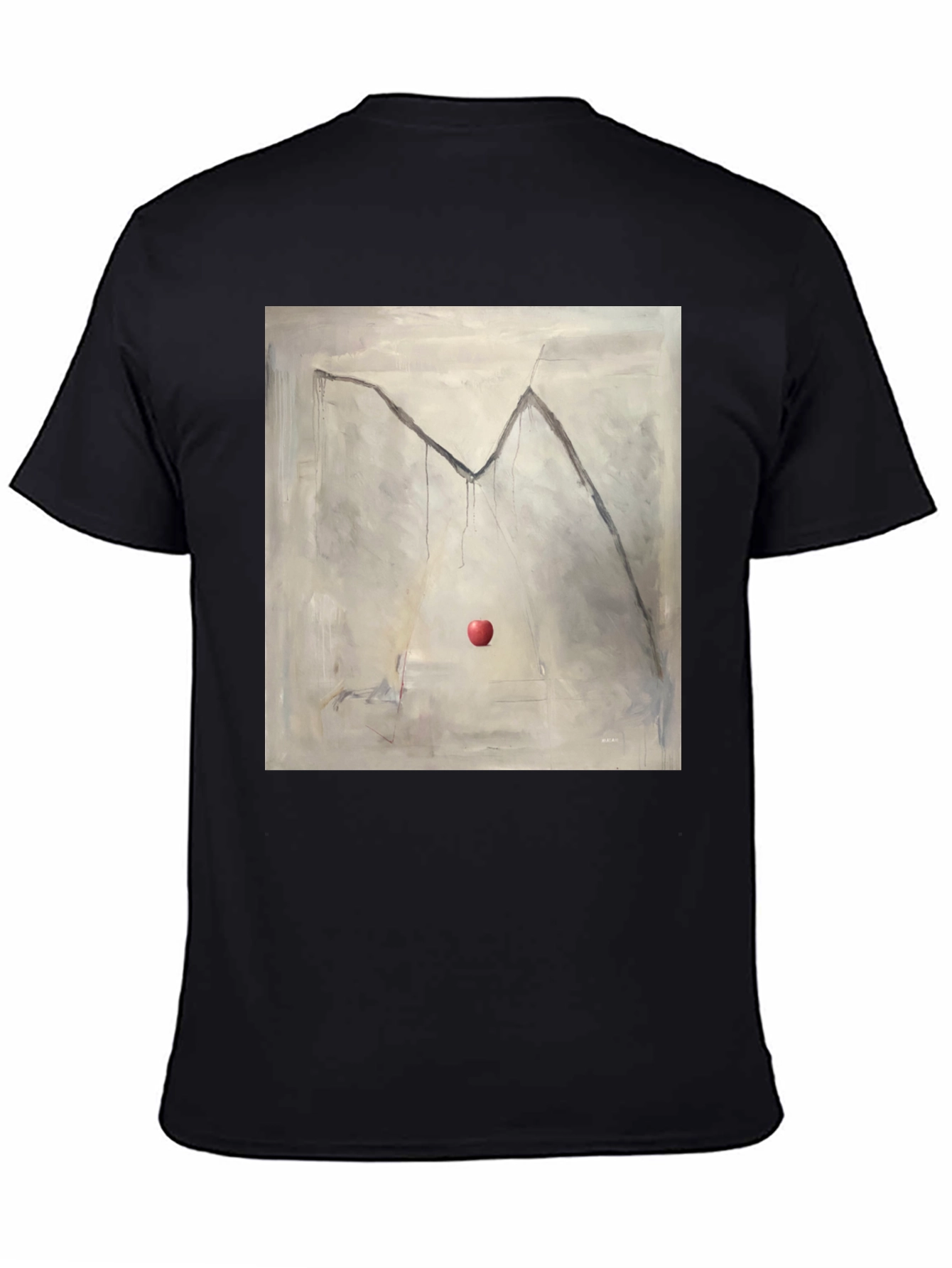 Artistic Apple Graphic Tee - Unique Design