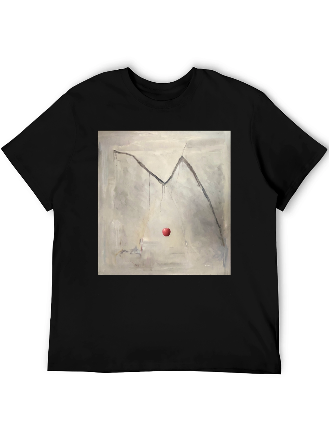 Artistic Apple Graphic Tee - Unique Design