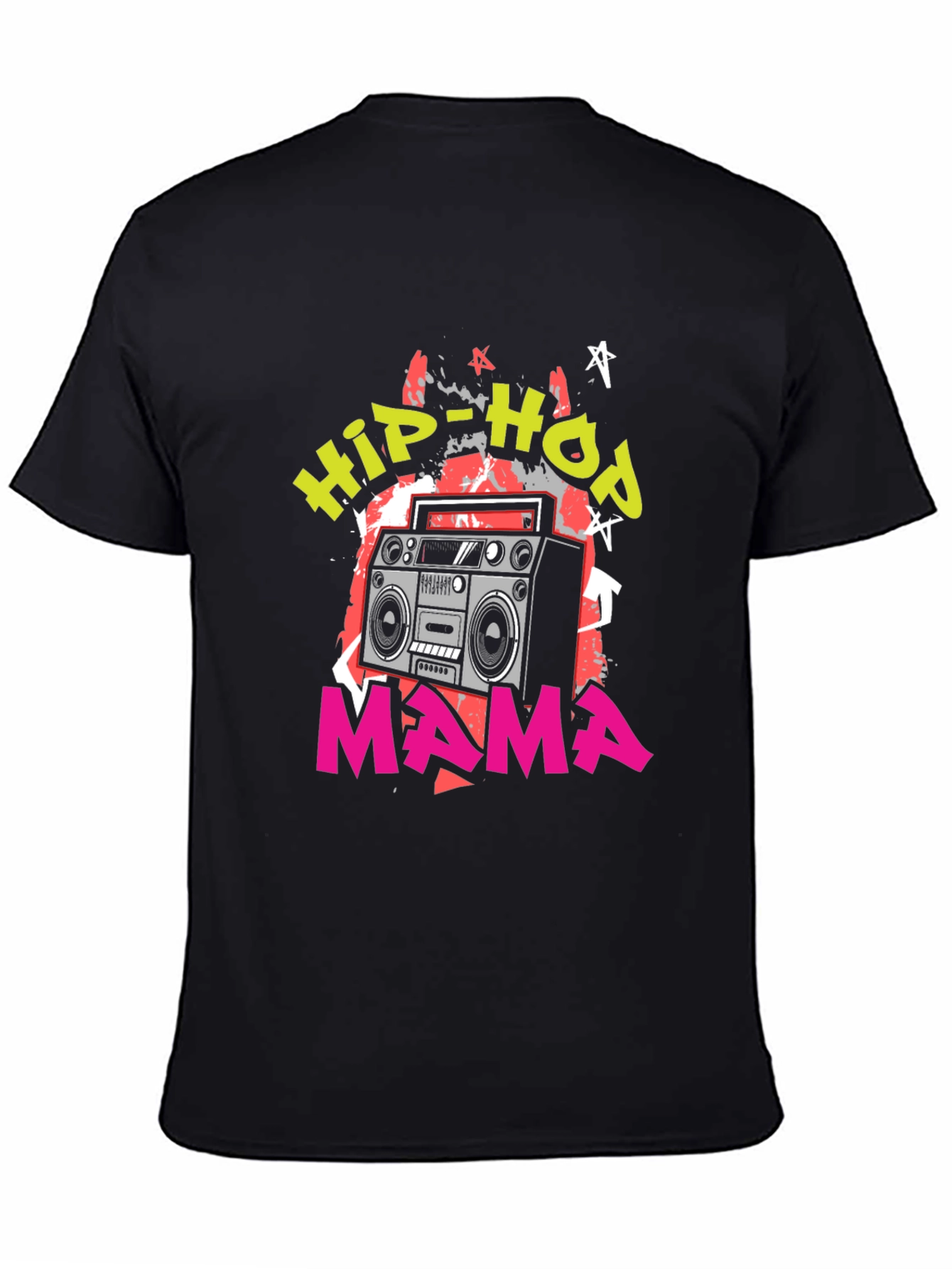 Hip-Hop Mama Boombox Graphic Tee