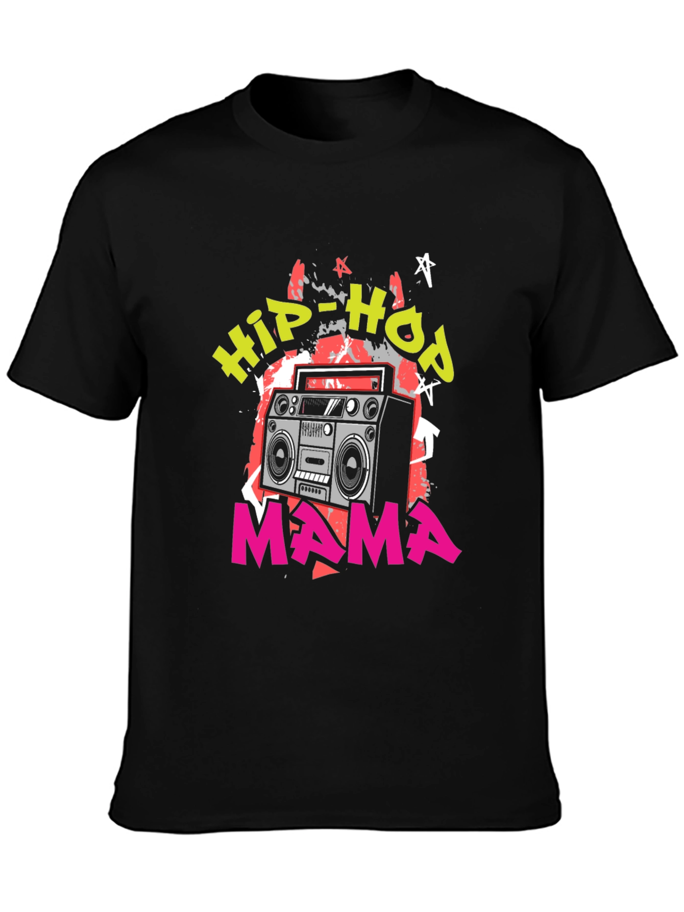 Hip-Hop Mama Boombox Graphic Tee