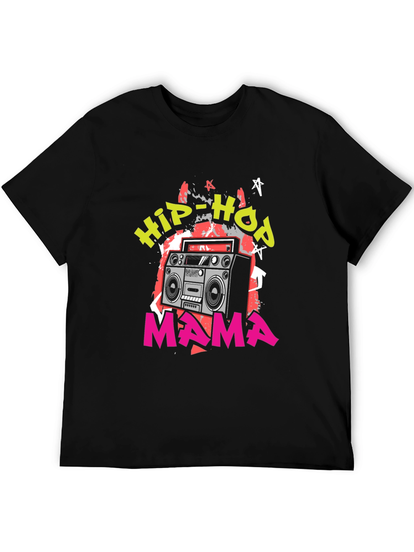 Hip-Hop Mama Boombox Graphic Tee