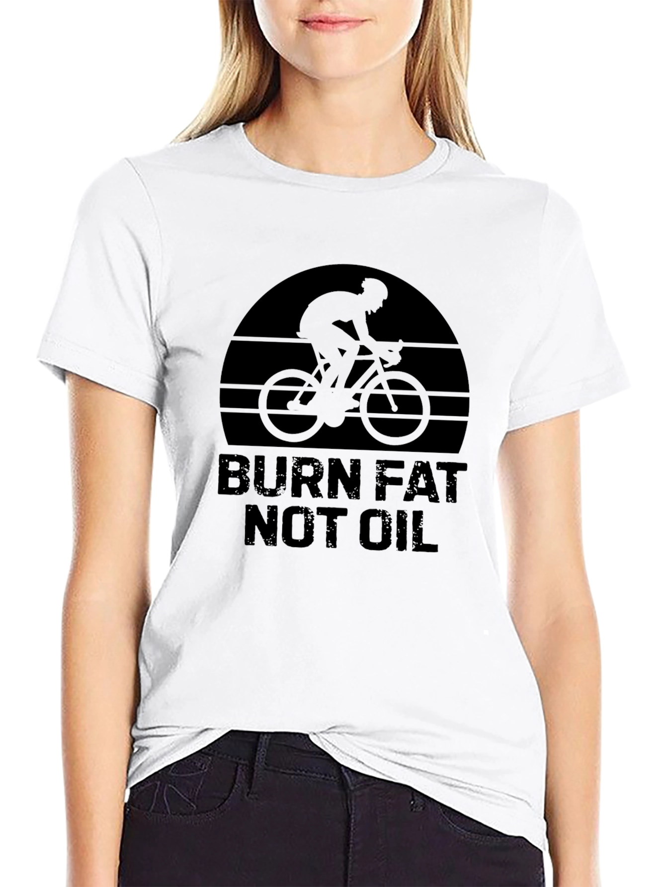 Burn Fat Not Oil Cycling T-Shirt