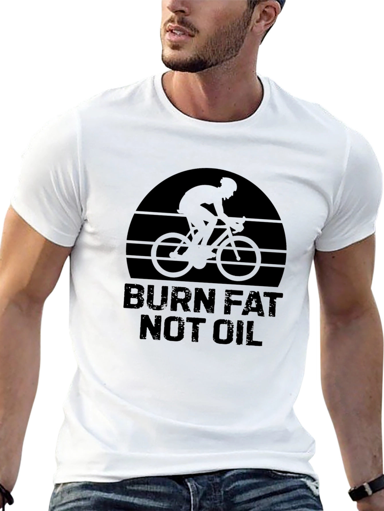 Burn Fat Not Oil Cycling T-Shirt