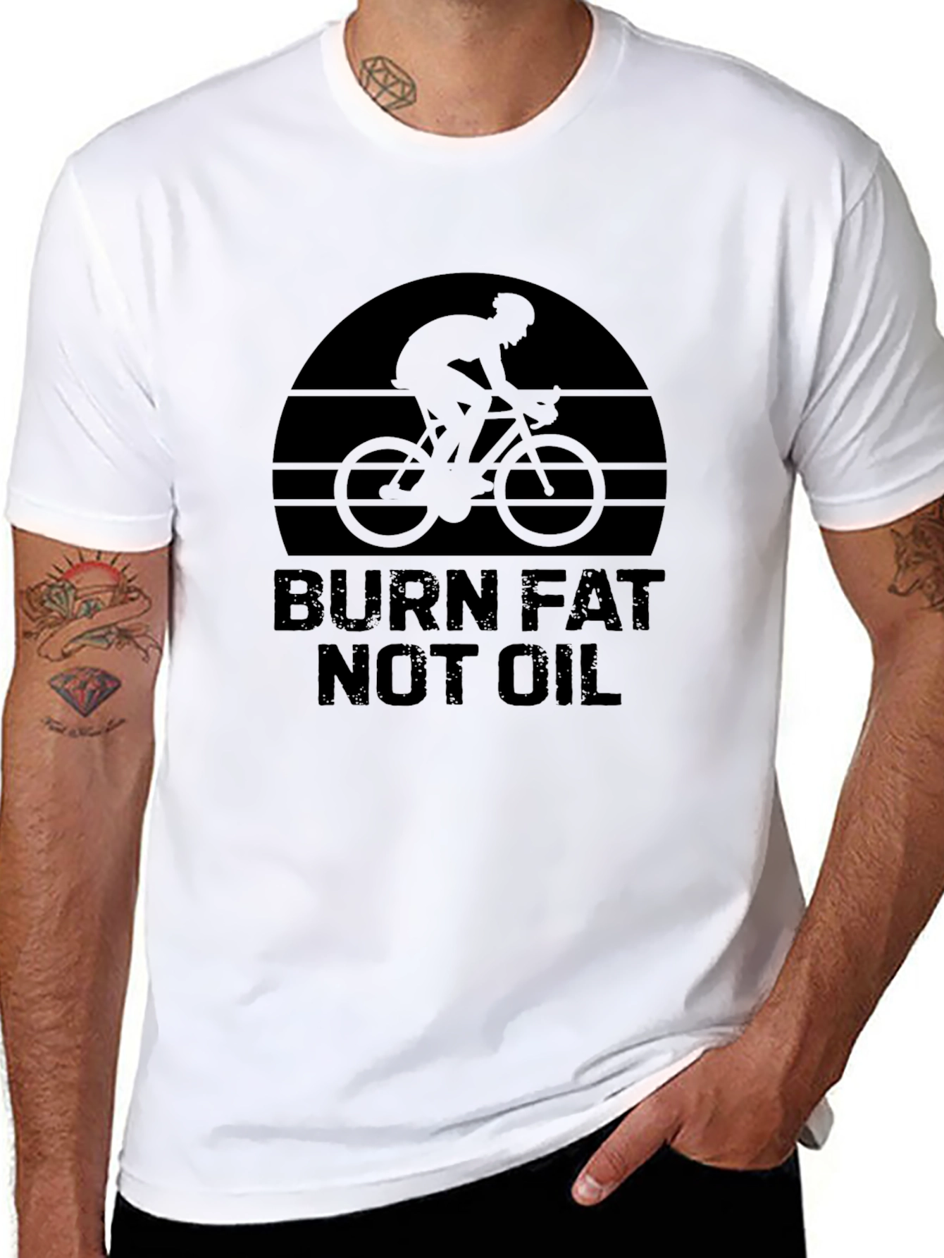 Burn Fat Not Oil Cycling T-Shirt