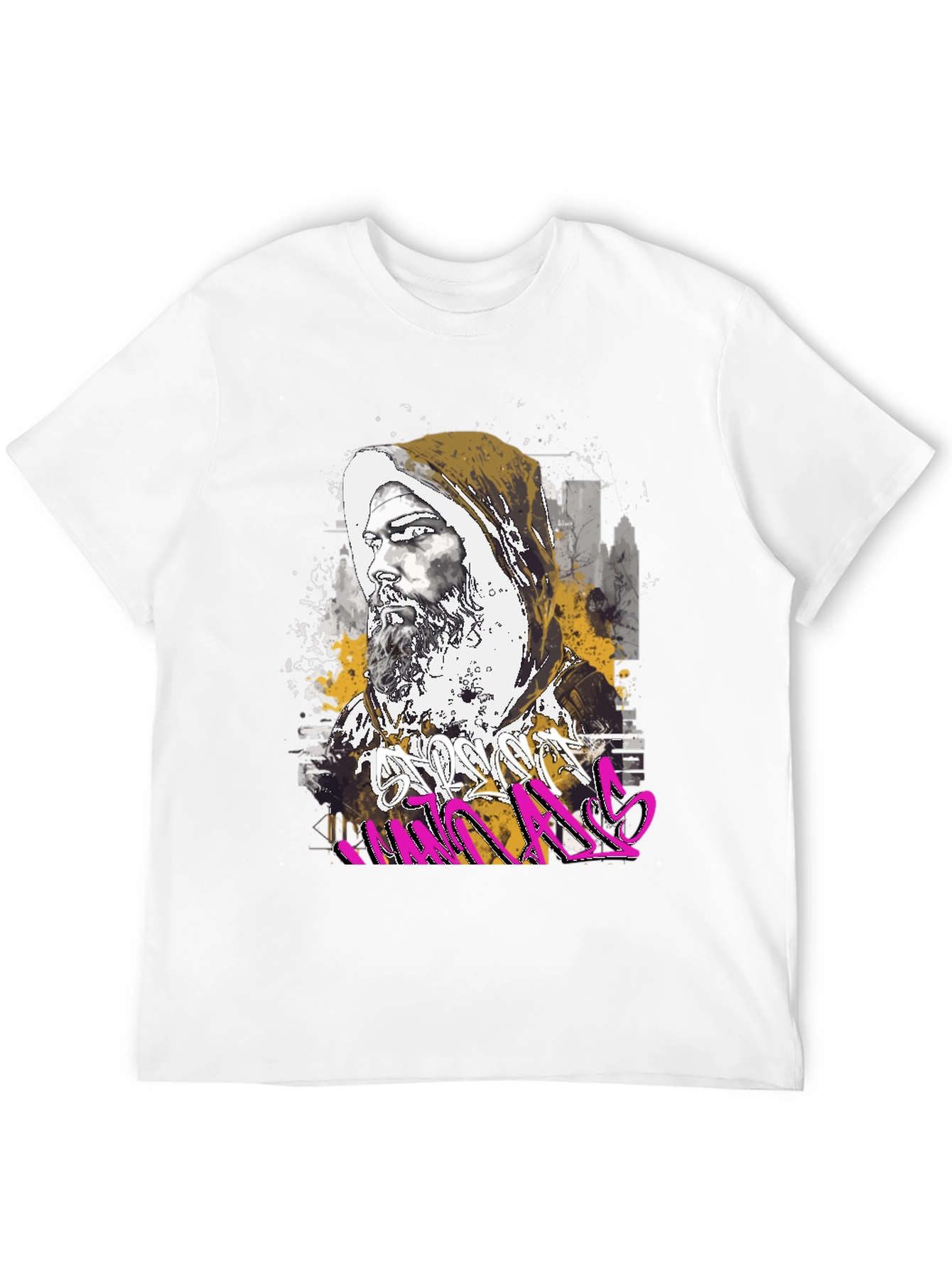 Urban Monk Graphic Tee - Street Art Inspired