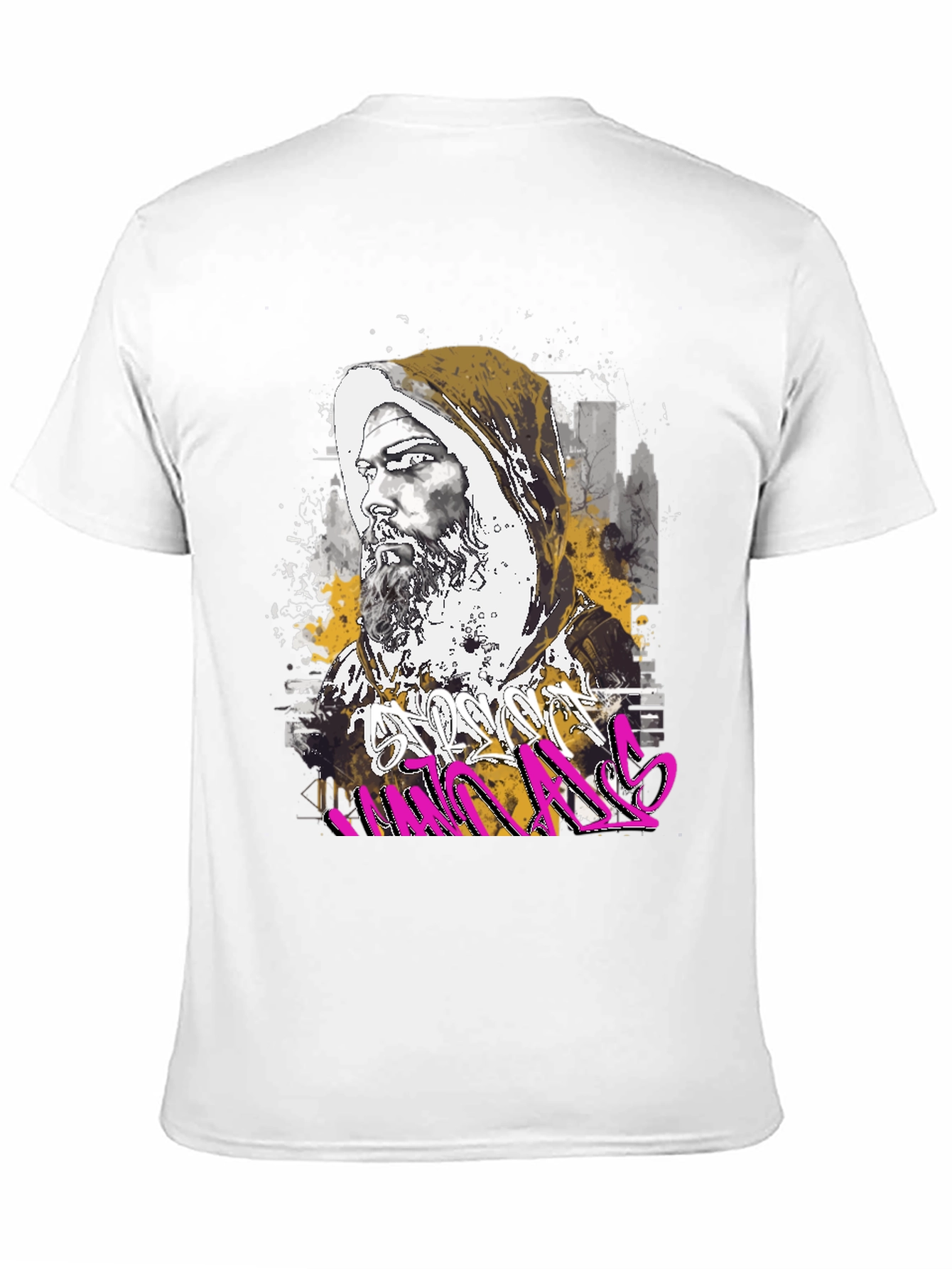 Urban Monk Graphic Tee - Street Art Inspired