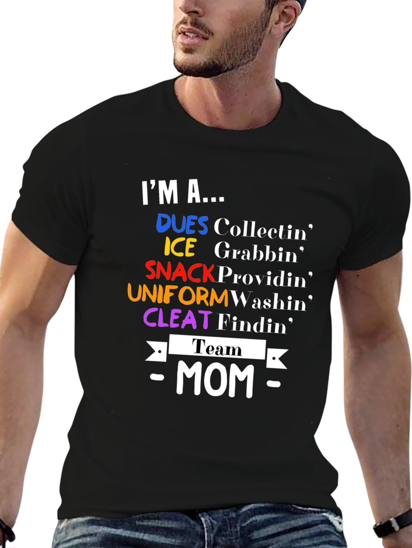Team Mom T-Shirt - Sports Mom Apparel