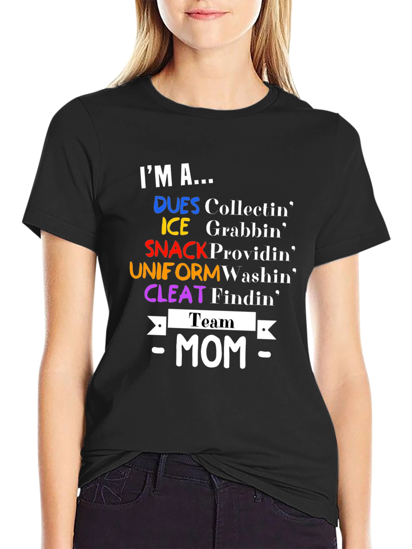 Team Mom T-Shirt - Sports Mom Apparel