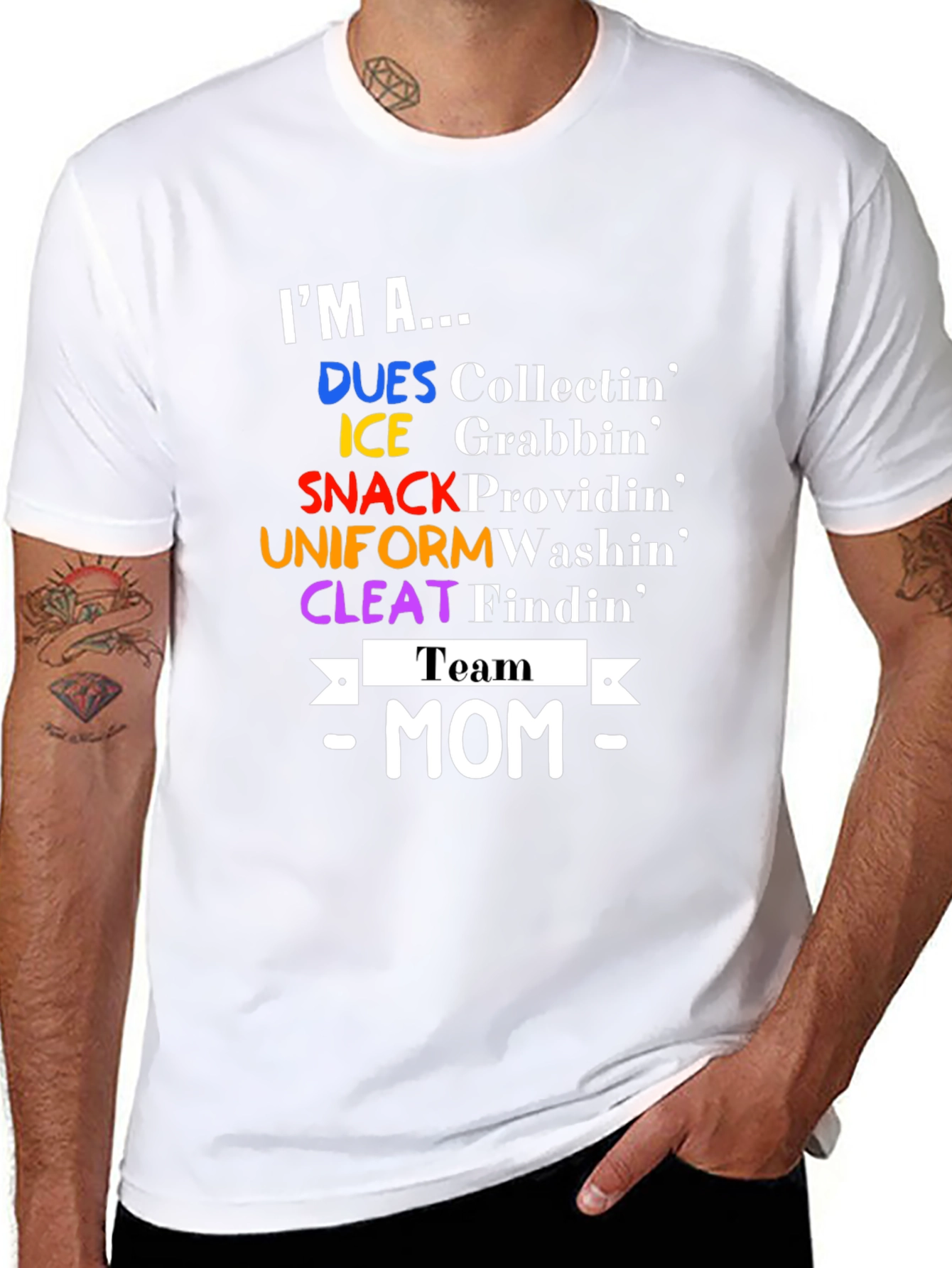Team Mom T-Shirt - Sports Mom Apparel