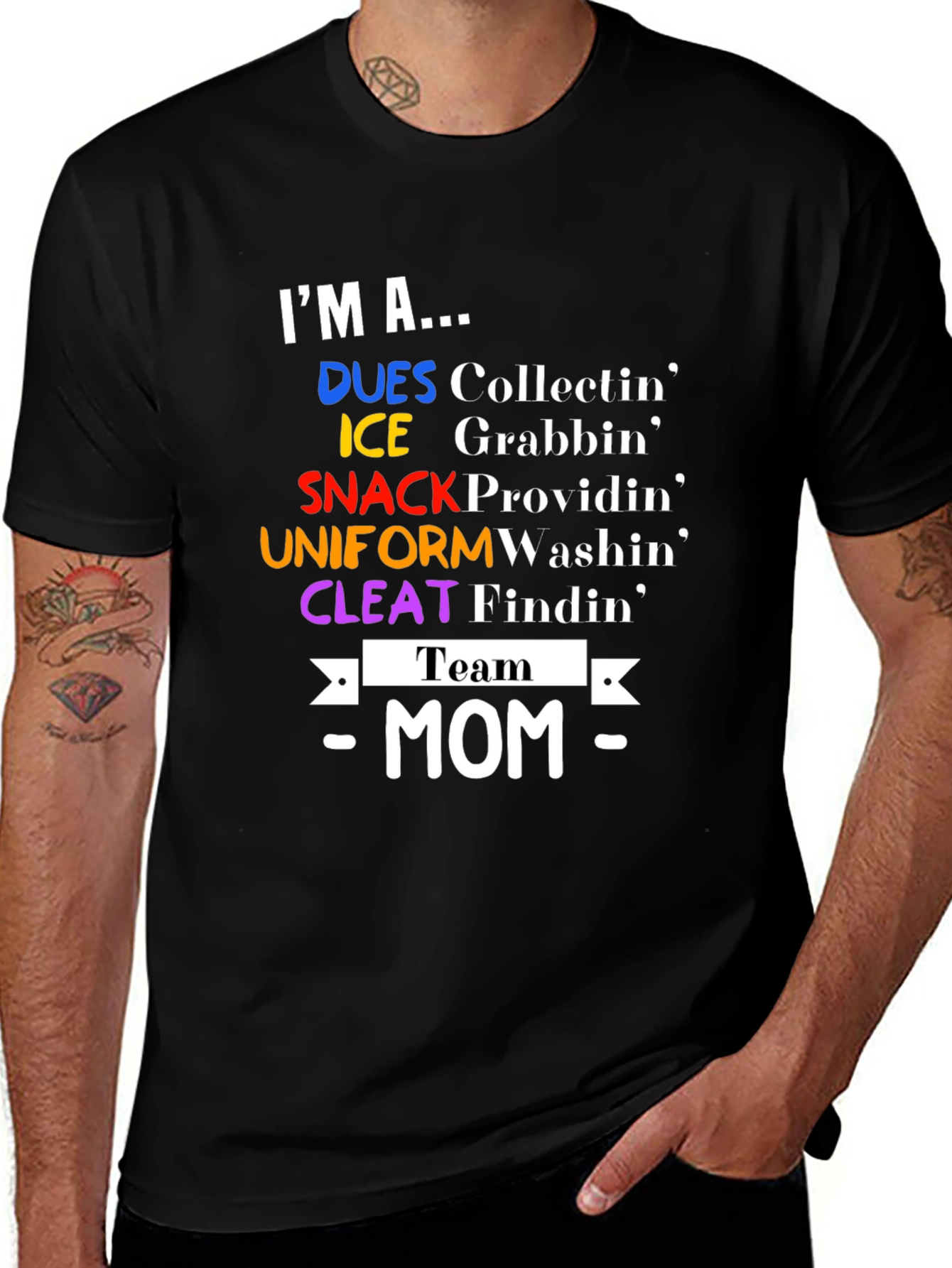 Team Mom T-Shirt - Sports Mom Apparel