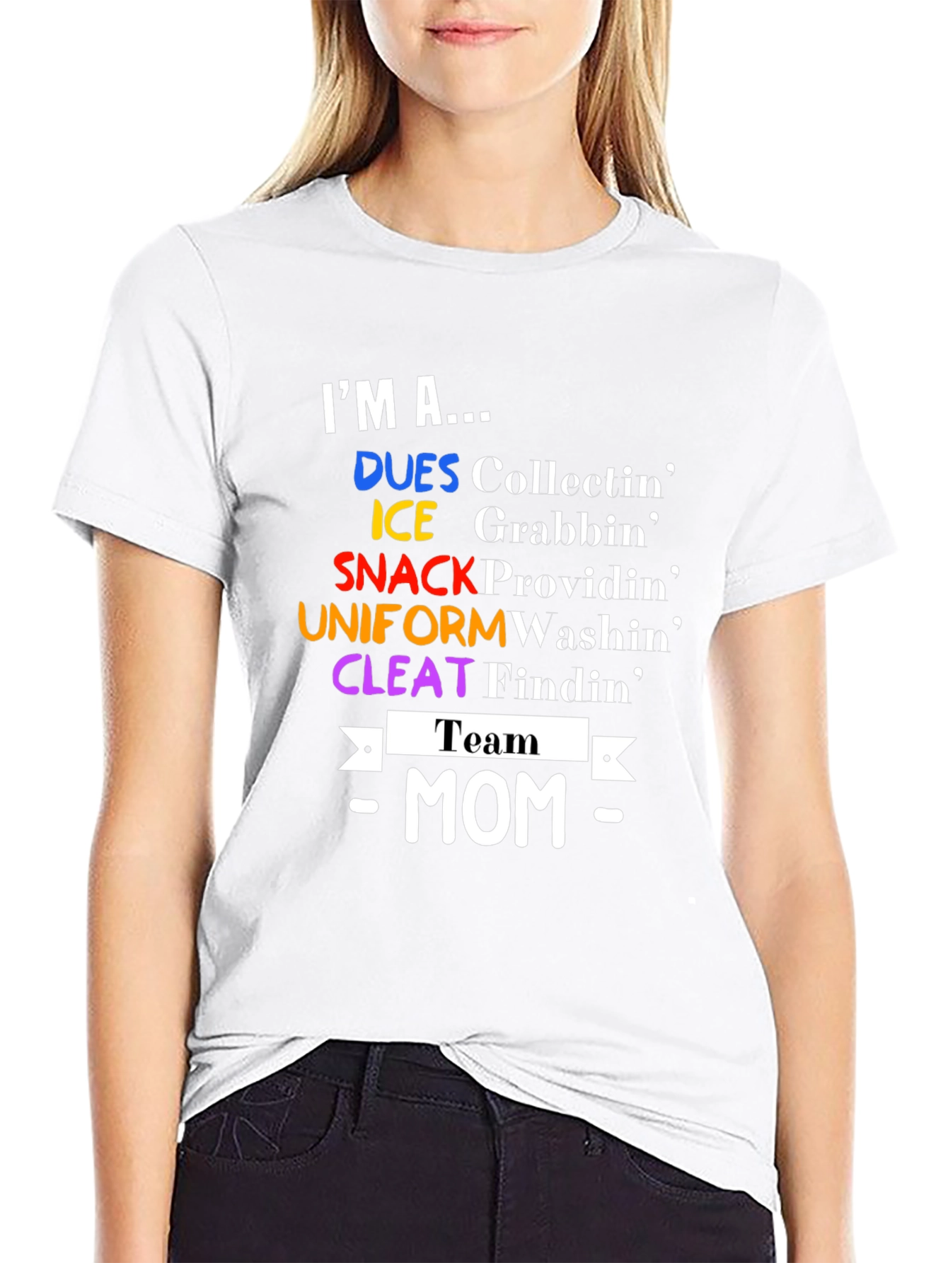 Team Mom T-Shirt - Sports Mom Apparel