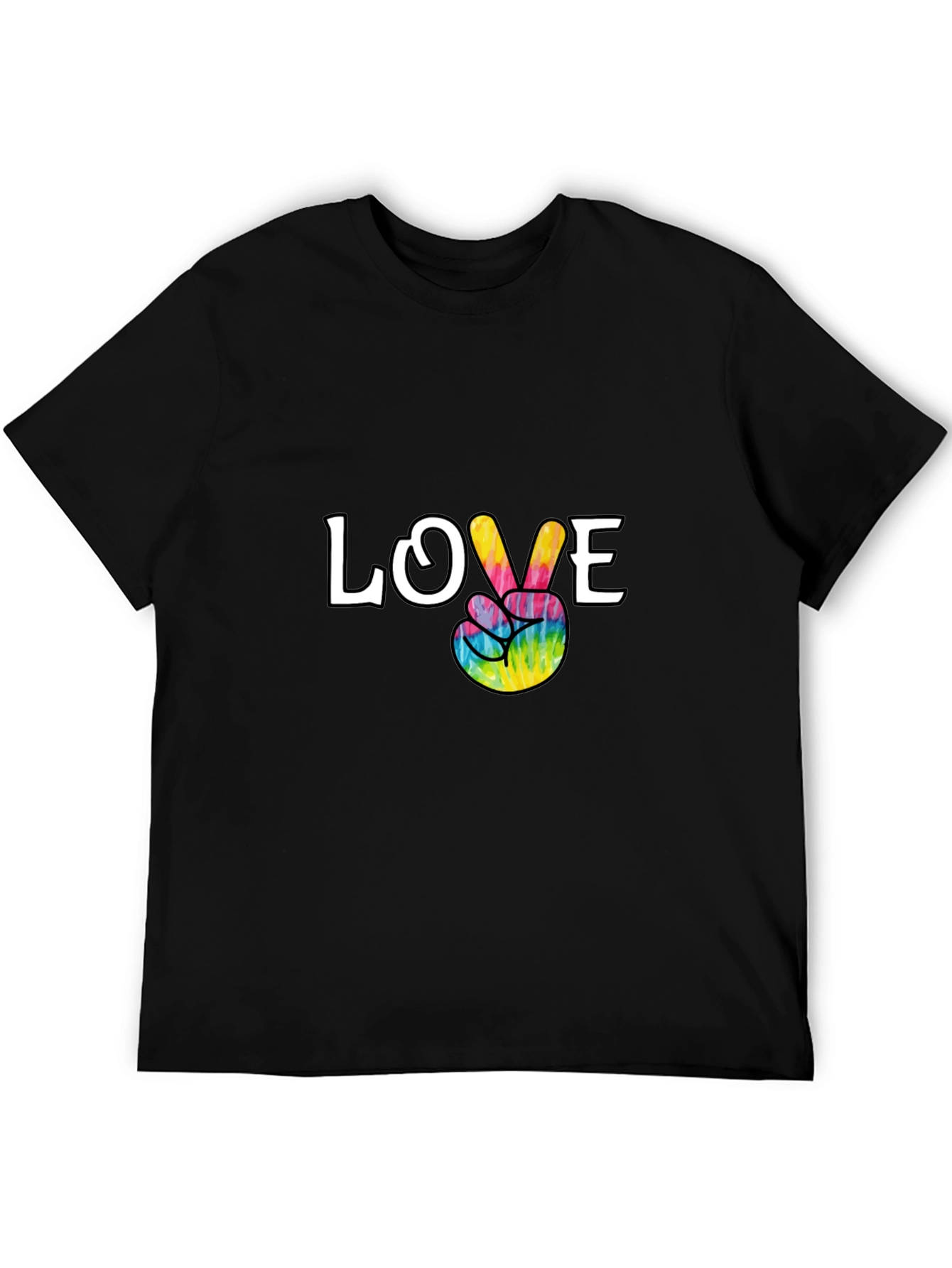 Love Peace Tie Dye Graphic T-Shirt