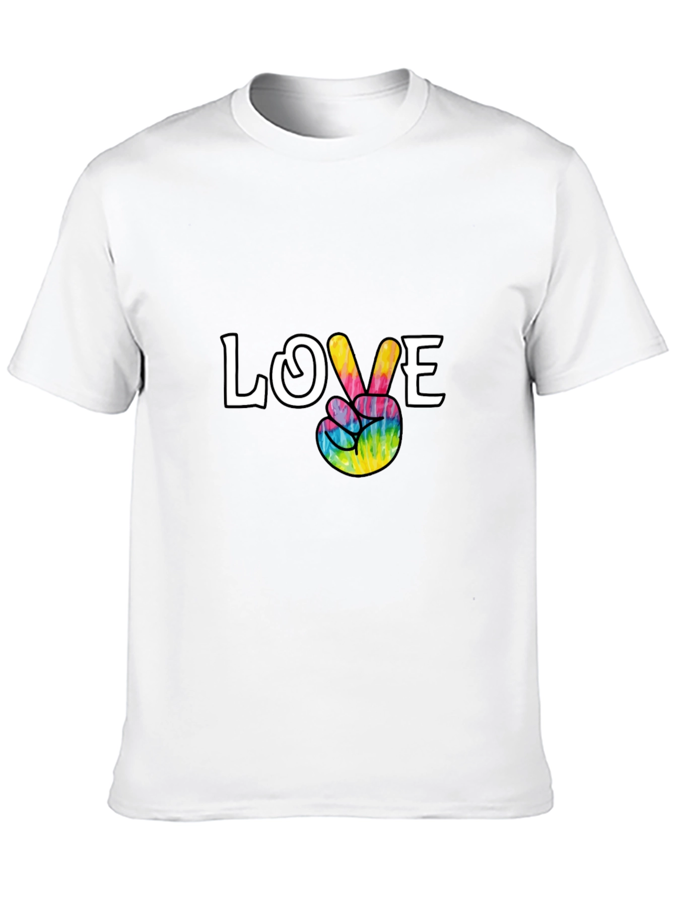 Love Peace Tie Dye Graphic T-Shirt