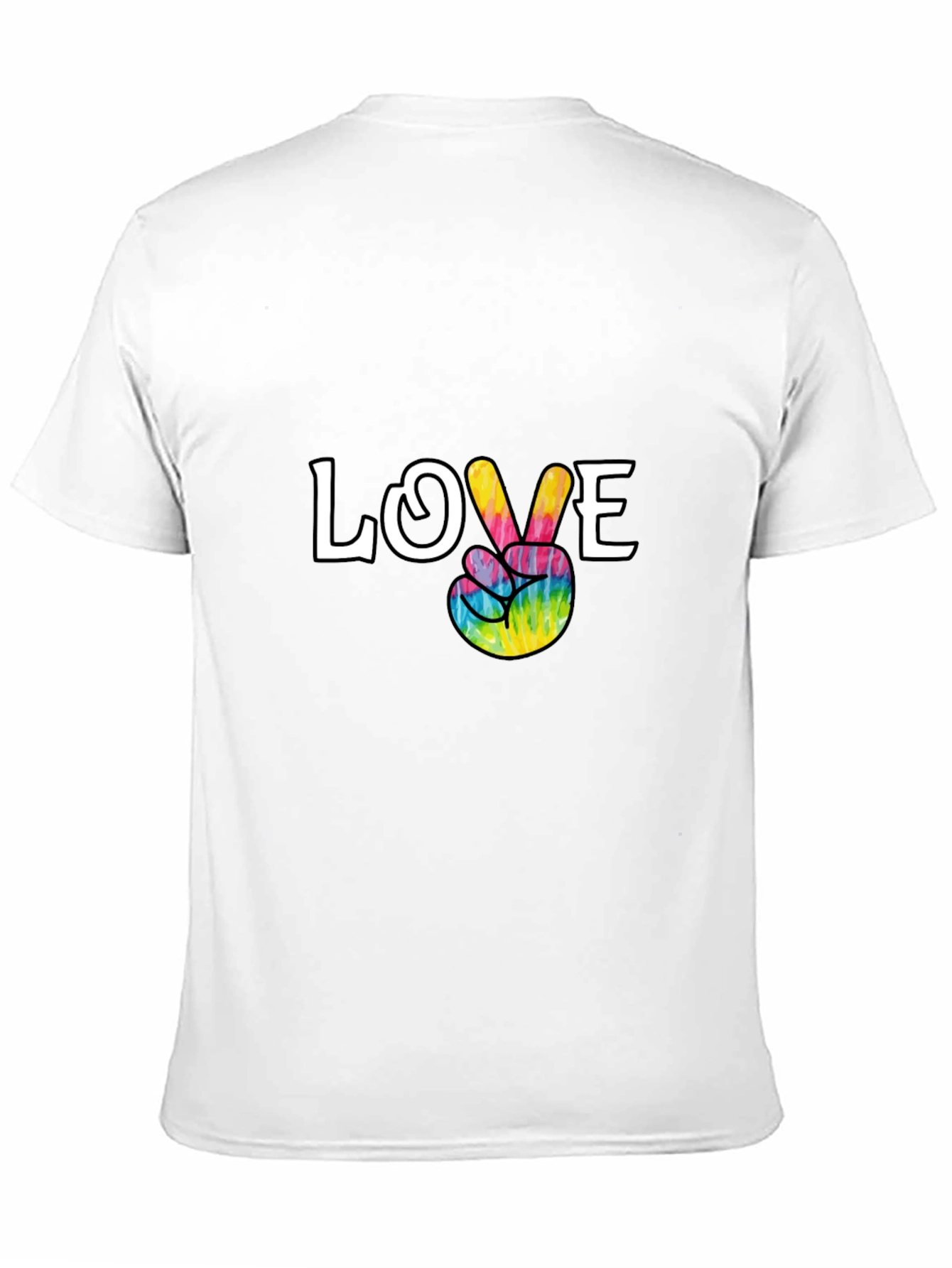 Love Peace Tie Dye Graphic T-Shirt