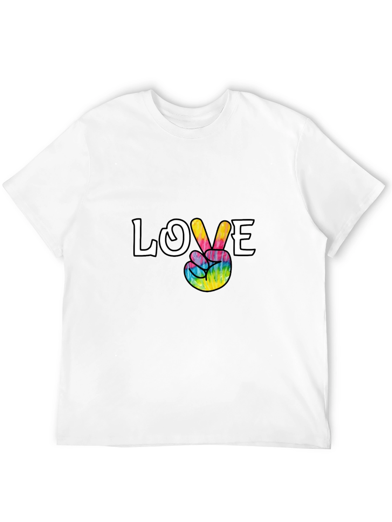 Love Peace Tie Dye Graphic T-Shirt