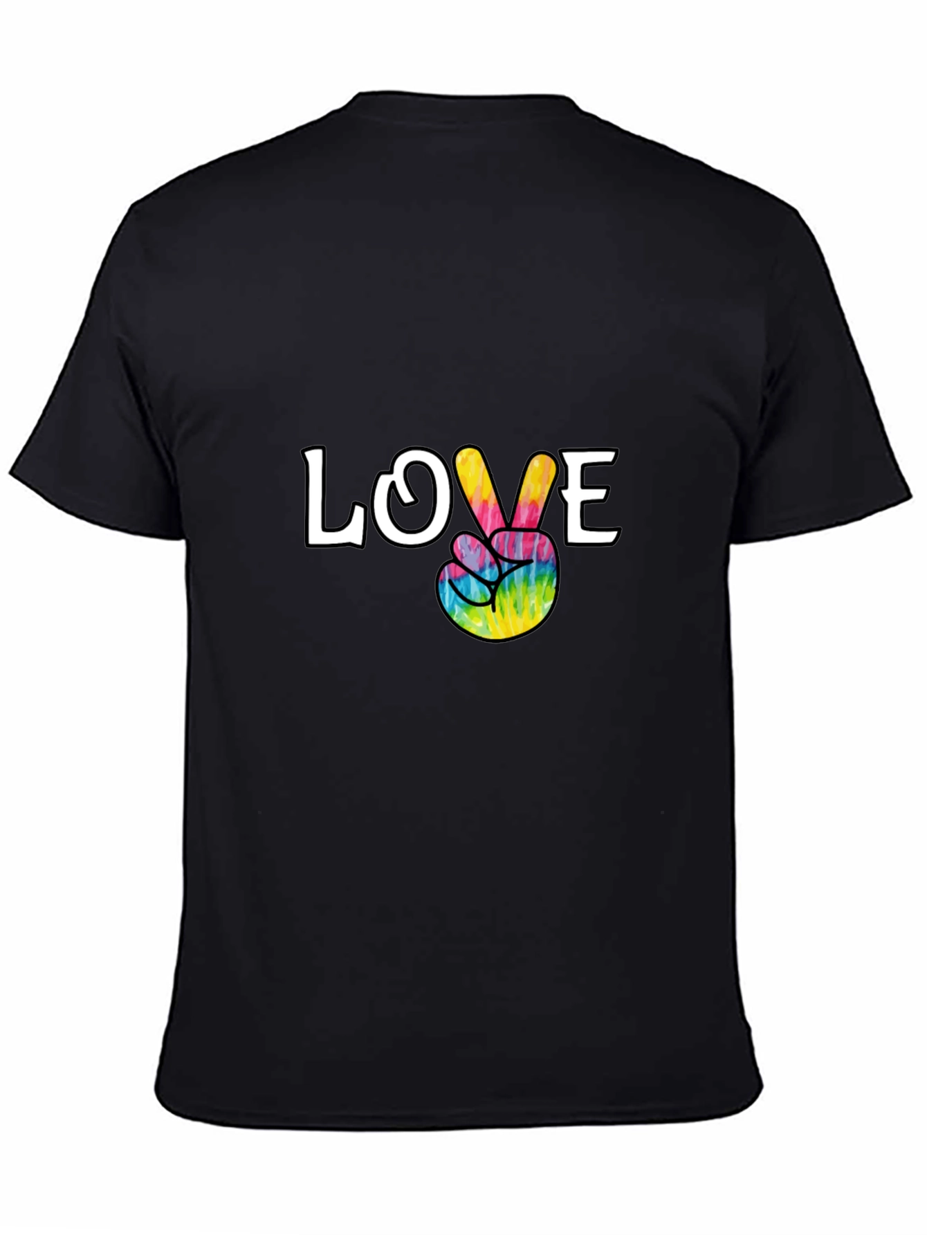 Love Peace Tie Dye Graphic T-Shirt