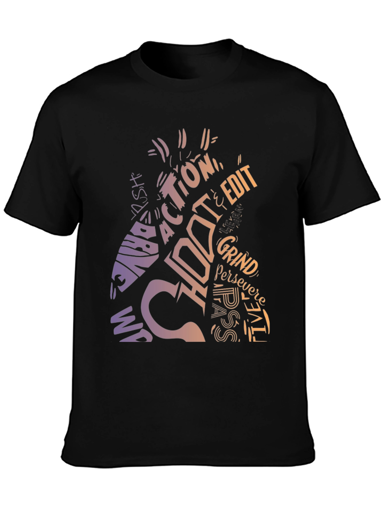 Motivational Word Art Graphic T-Shirt