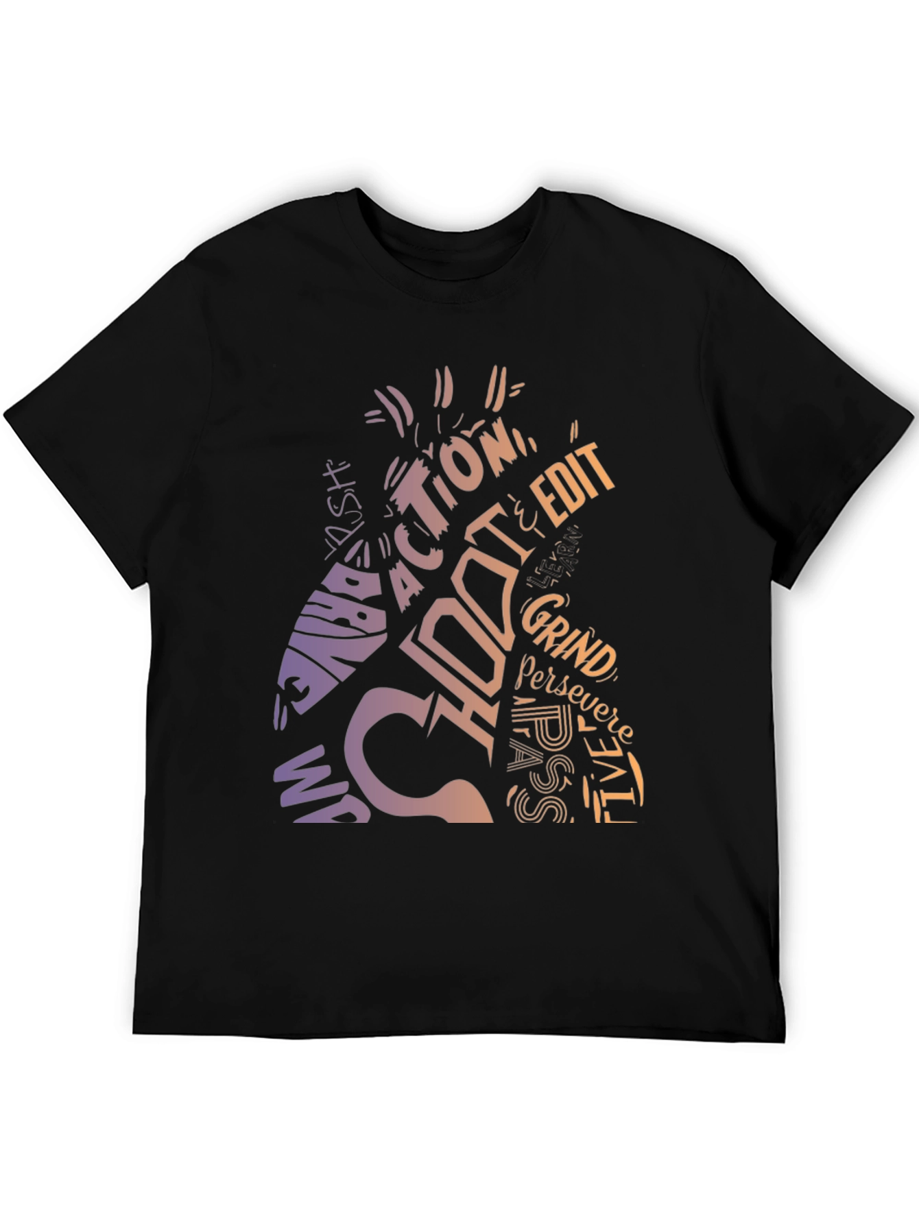 Motivational Word Art Graphic T-Shirt