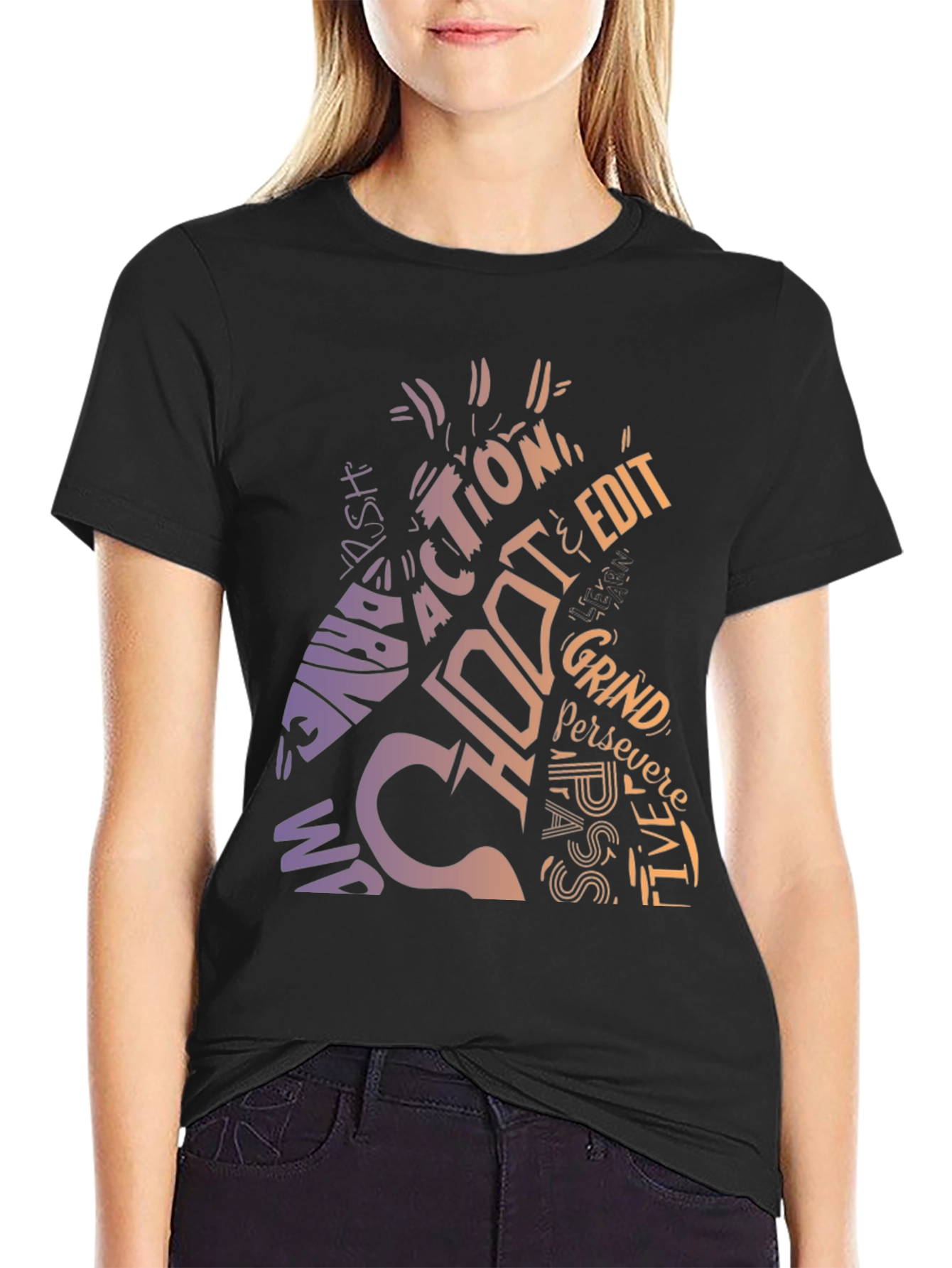 Motivational Word Art Graphic T-Shirt