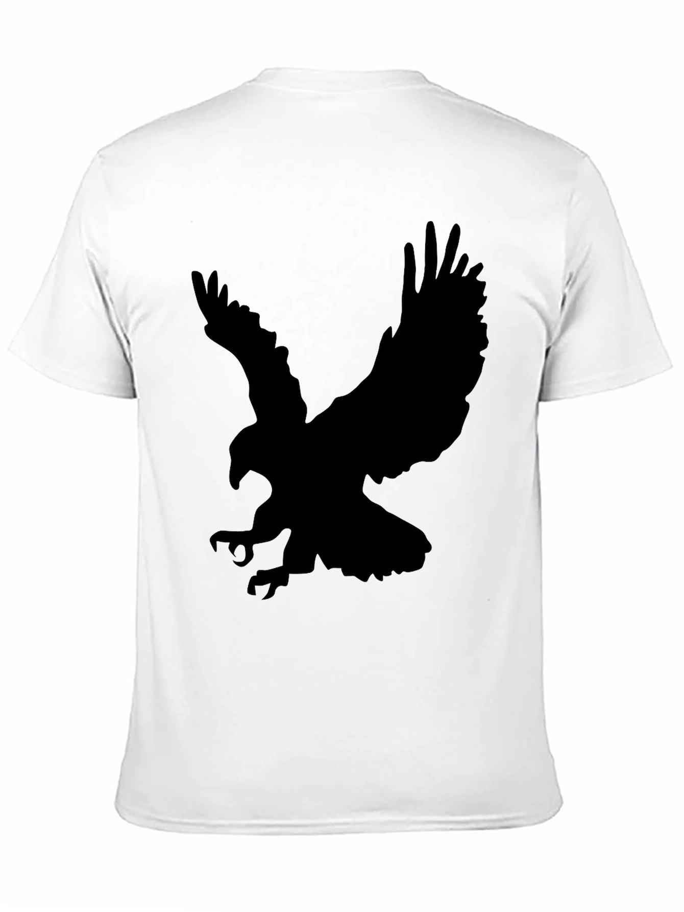 Mens Black Eagle Graphic T-Shirt