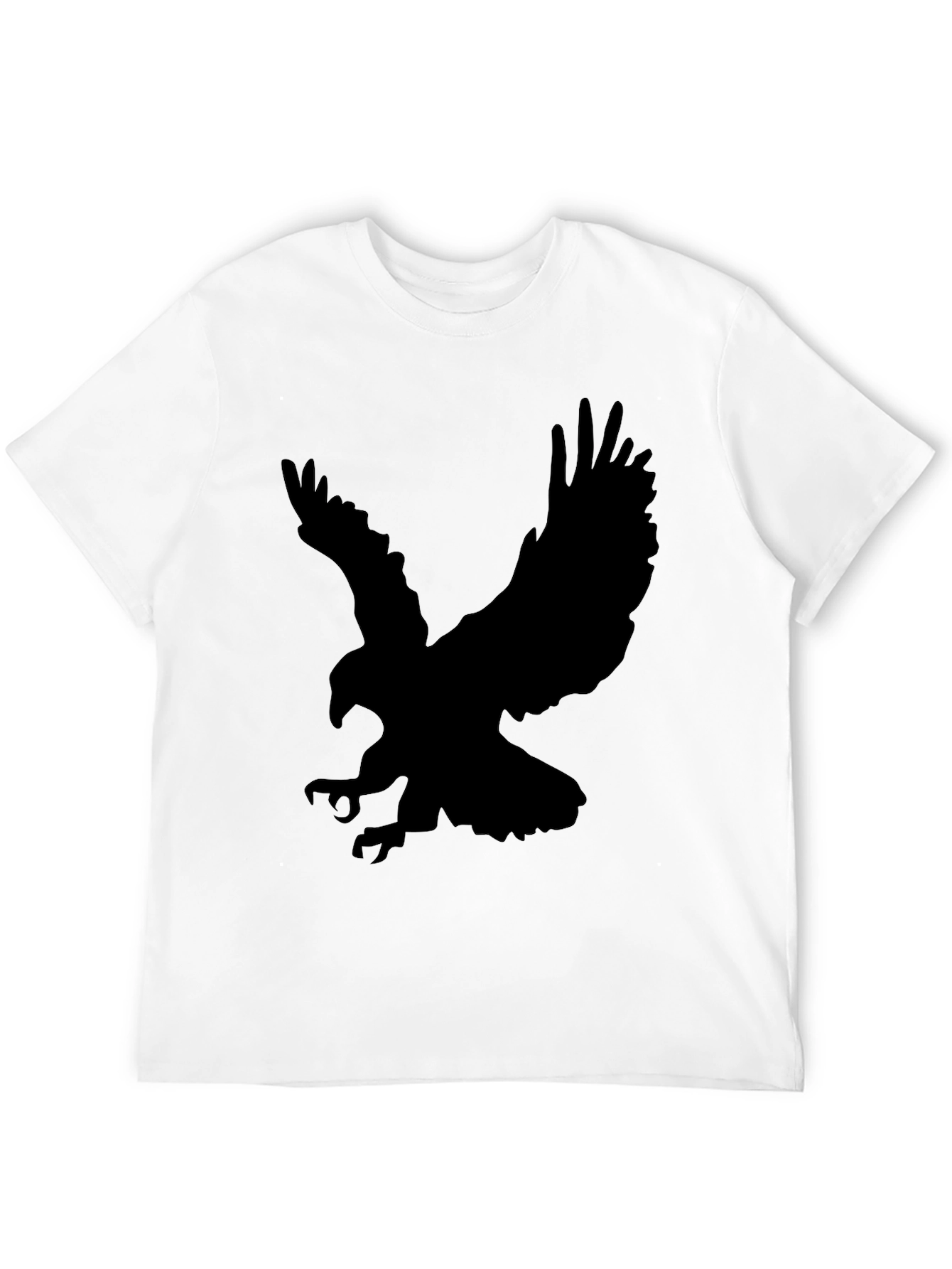 Mens Black Eagle Graphic T-Shirt
