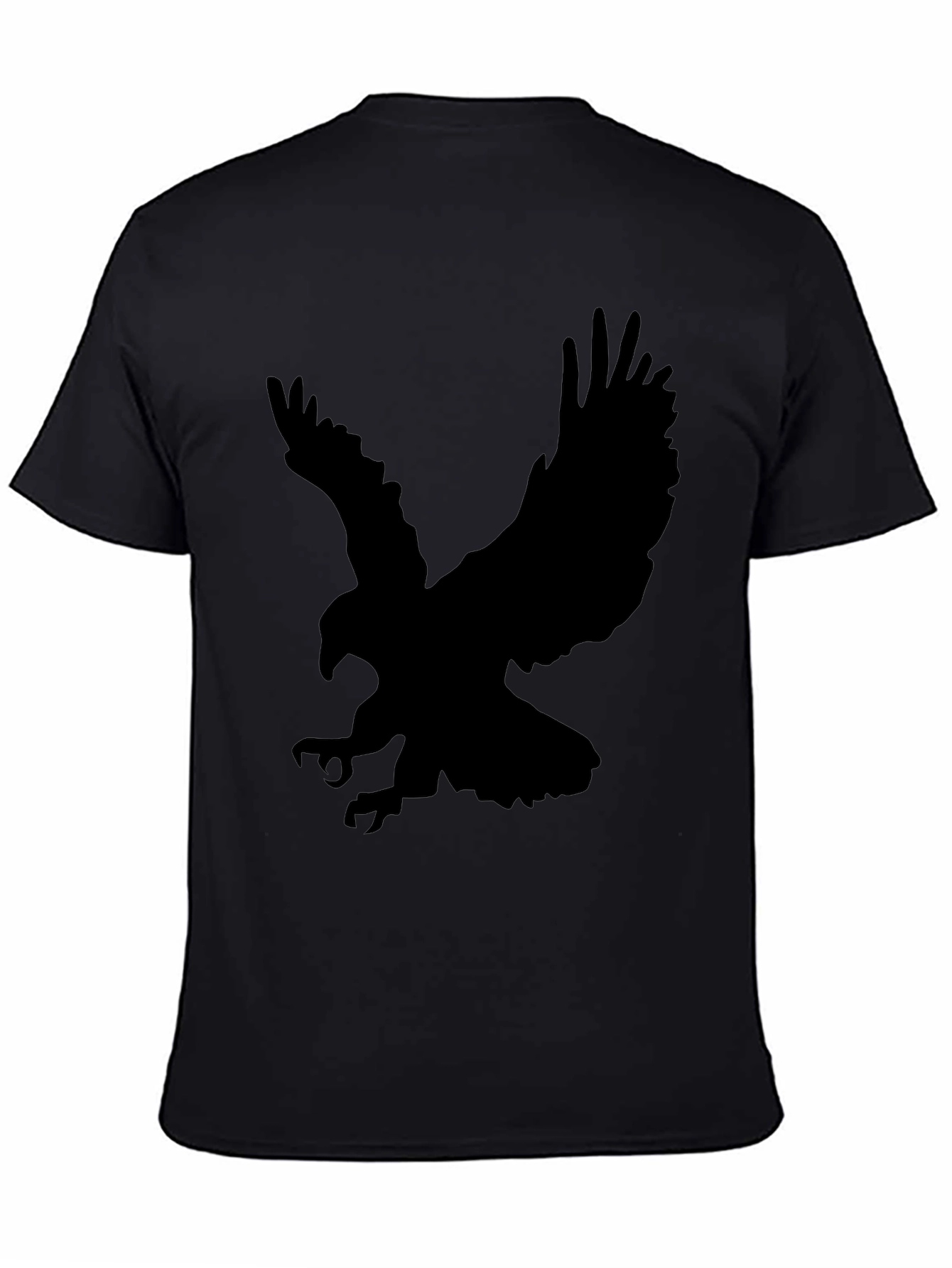 Mens Black Eagle Graphic T-Shirt