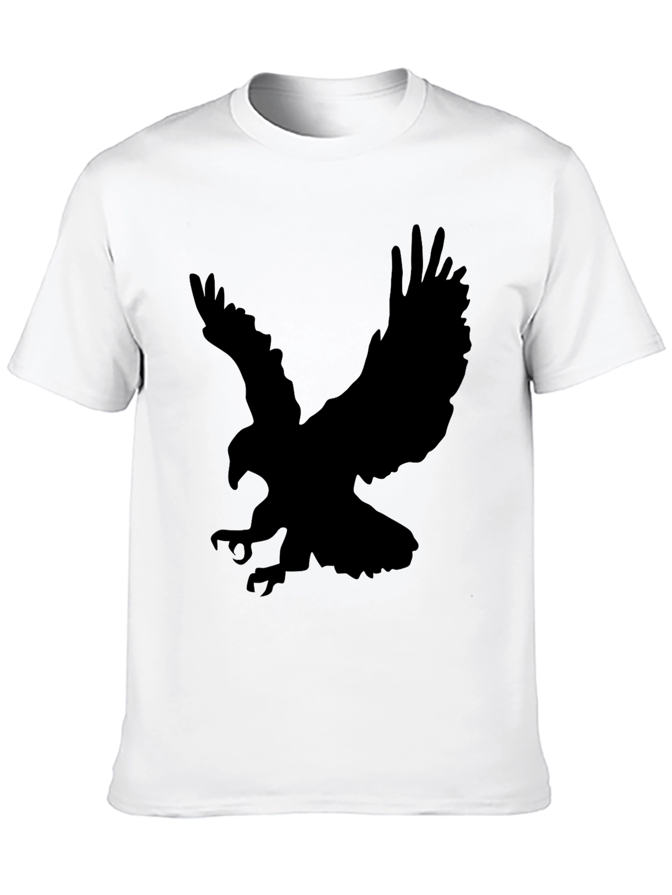Mens Black Eagle Graphic T-Shirt