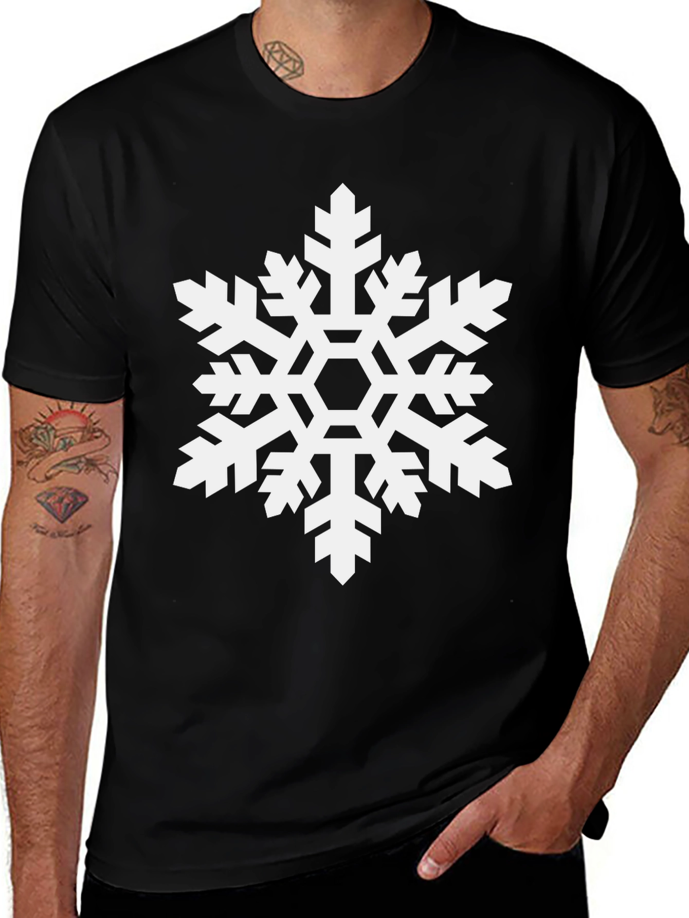 Snowflake Graphic Tee - Winter Holiday Shirt