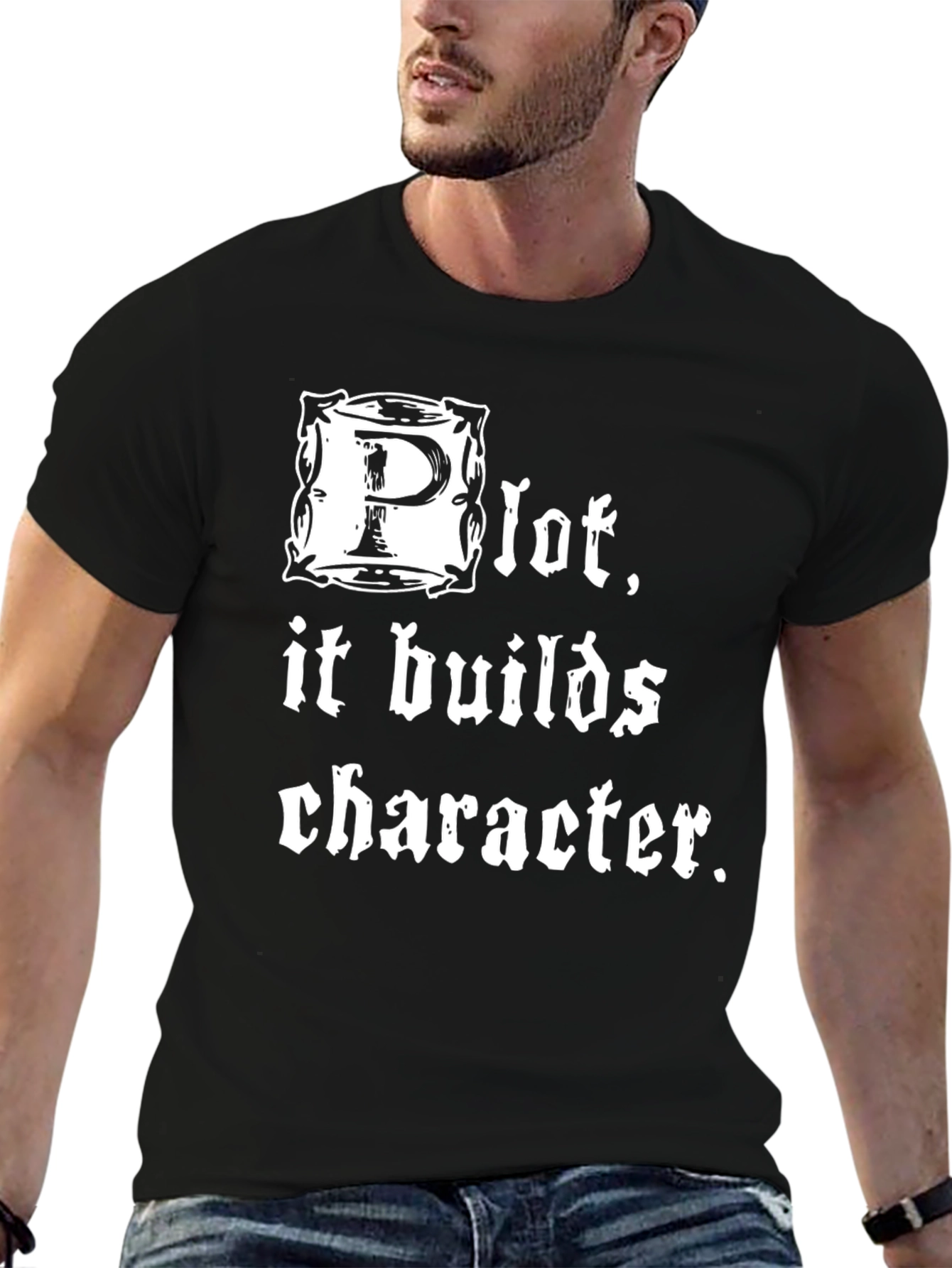 Pilot Builds Character - Graphic T-Shirt