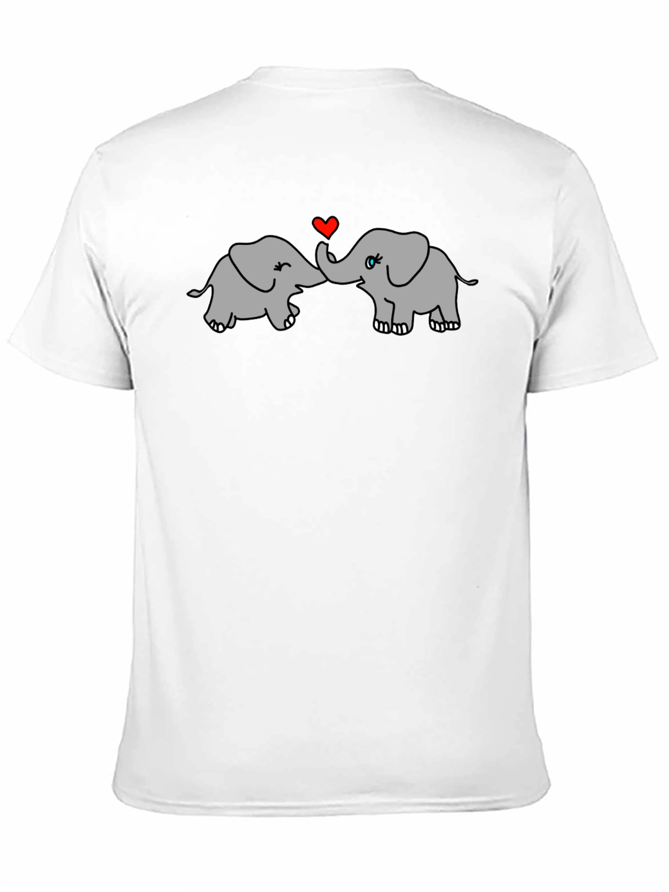 Elephant Love T-Shirt - Cute Animal Graphic Tee
