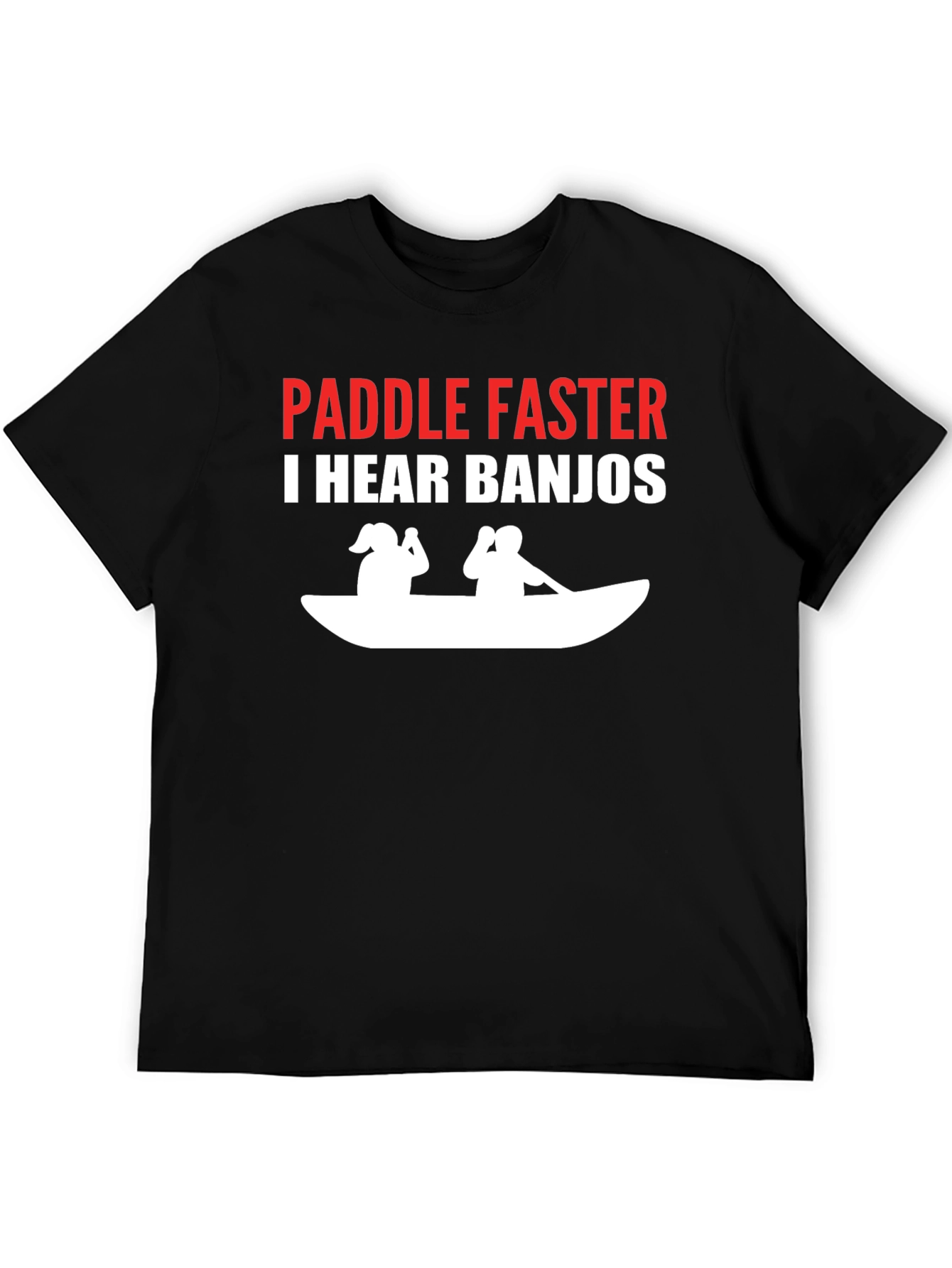 Paddle Faster Funny Banjo T-Shirt