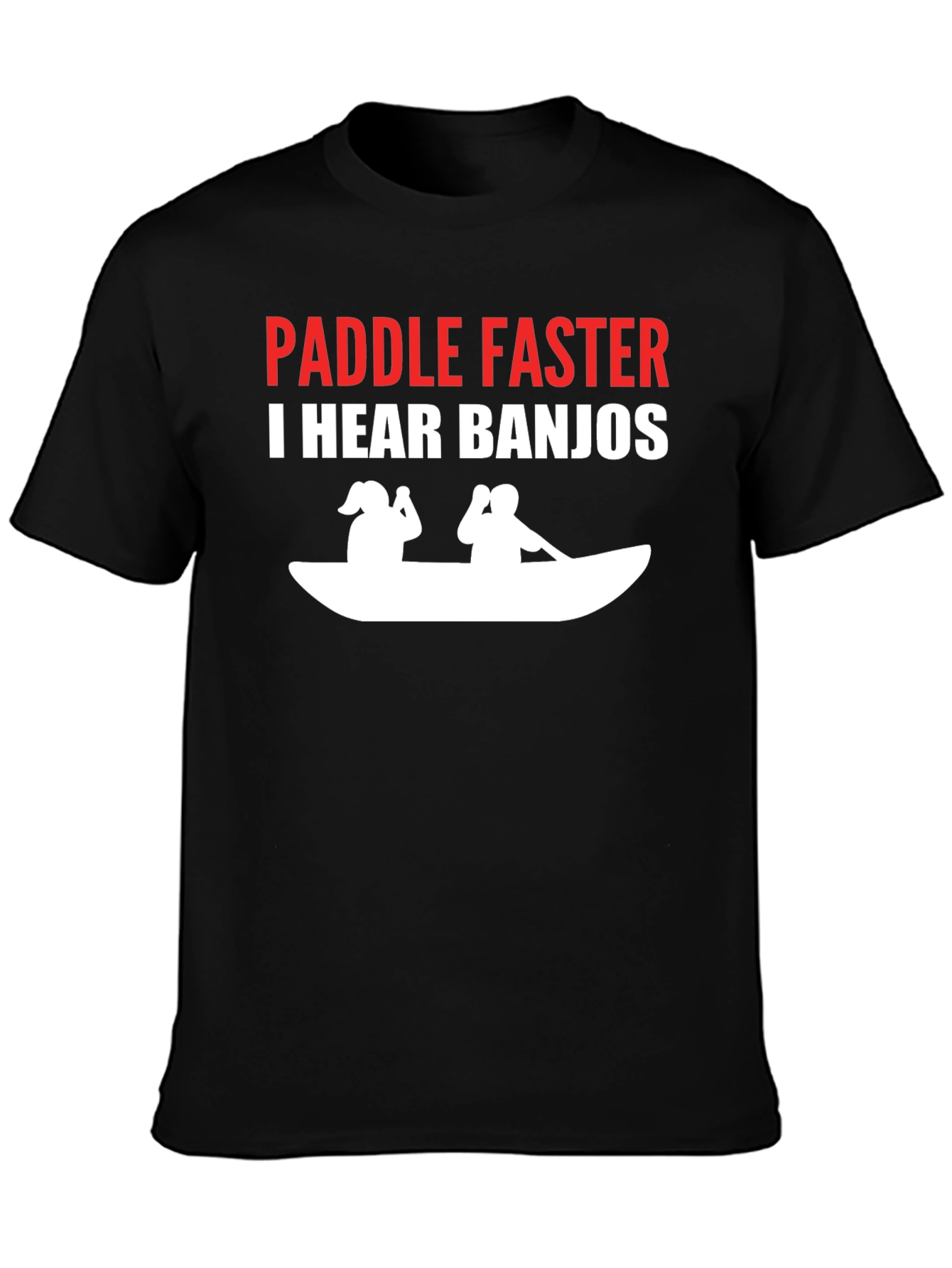 Paddle Faster Funny Banjo T-Shirt