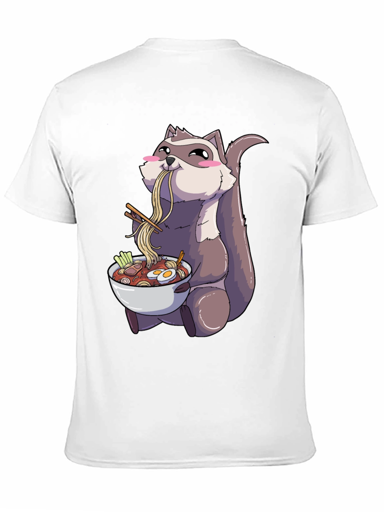 Raccoon Ramen T-Shirt - Anime Style Comfort