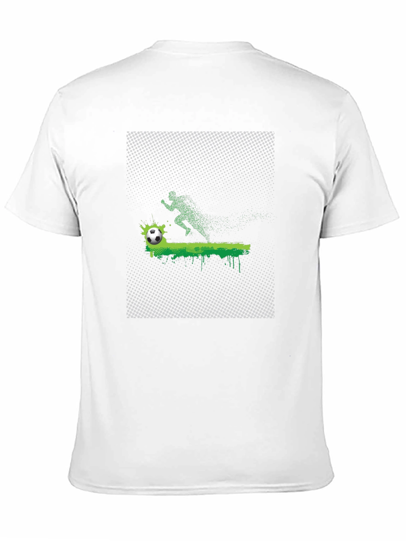 Soccer Runner Graphic Tee - Black Cotton Blend