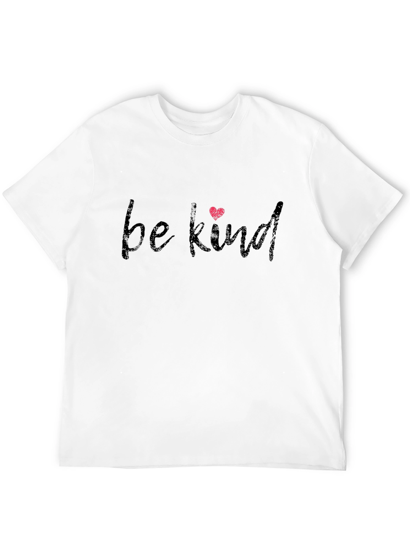 Be Kind T-Shirt -  Black Graphic Tee with Heart