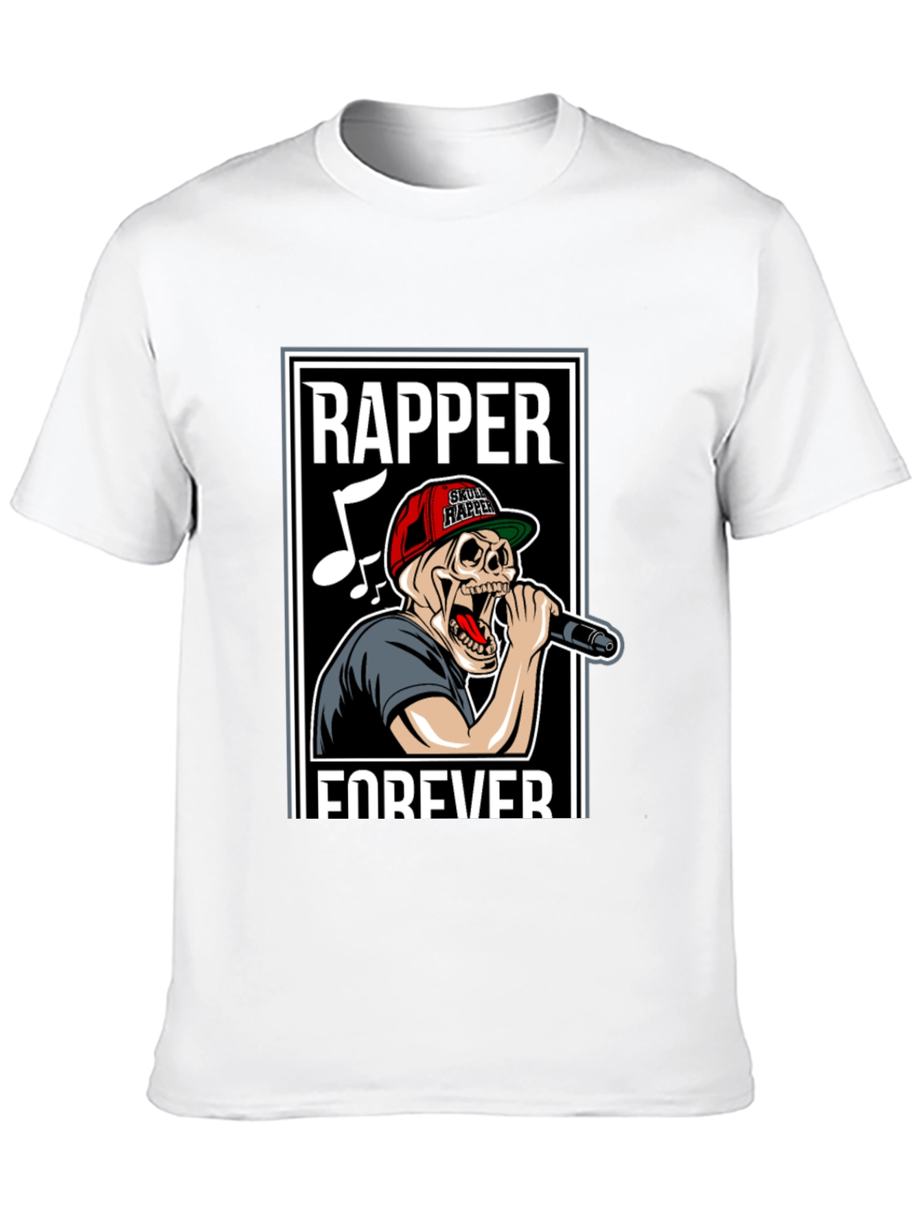 Skull Rapper Forever Graphic T-Shirt