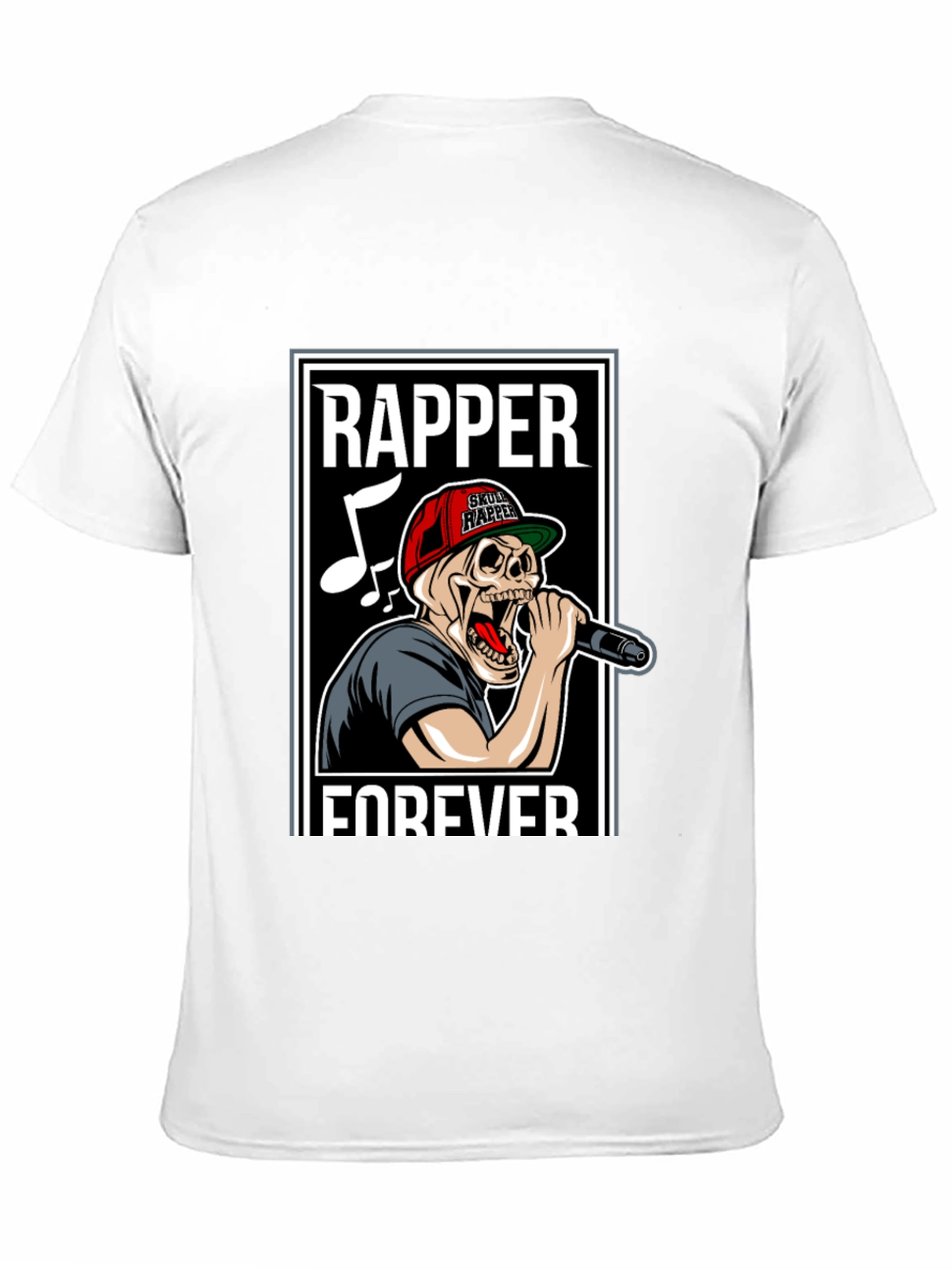 Skull Rapper Forever Graphic T-Shirt
