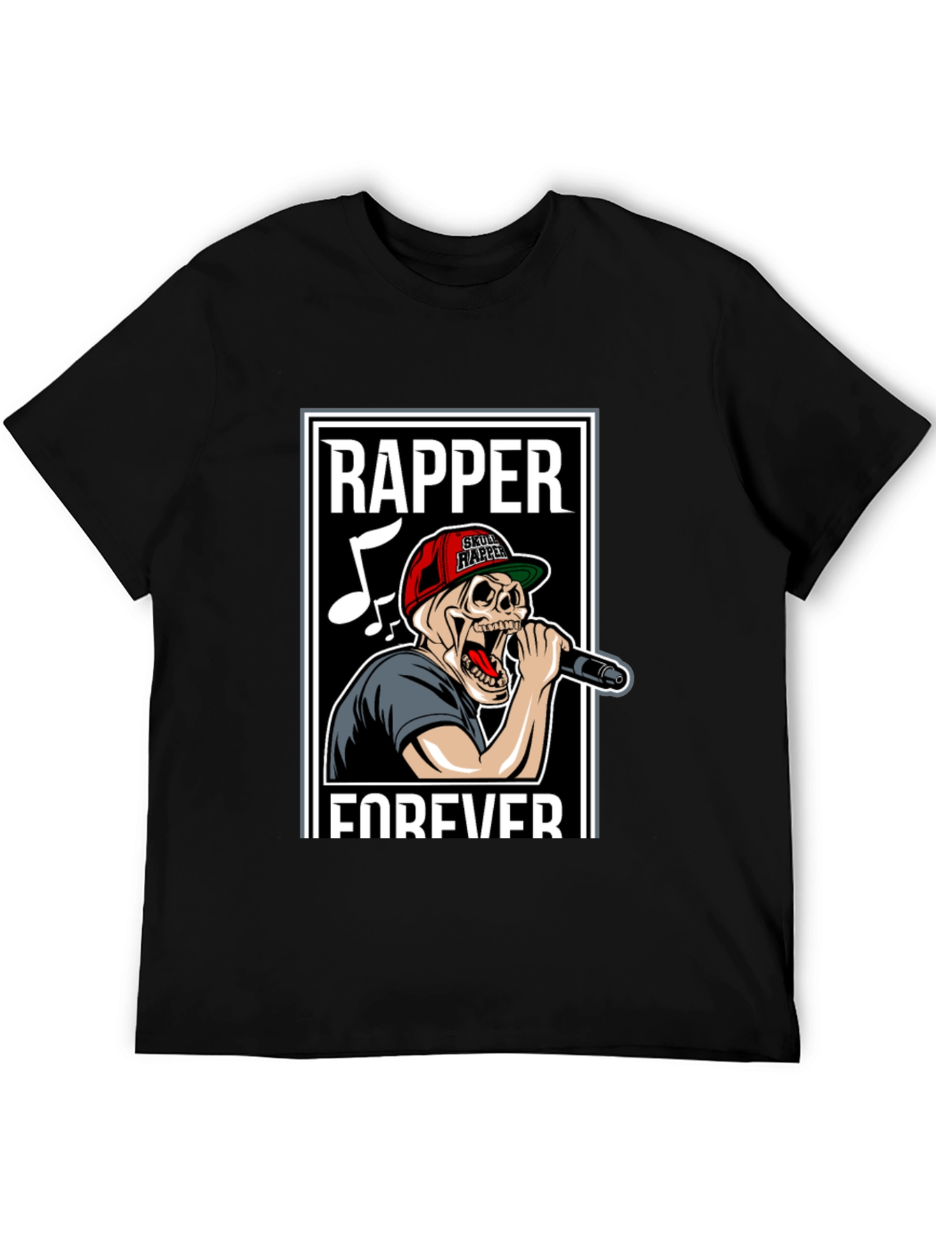 Skull Rapper Forever Graphic T-Shirt