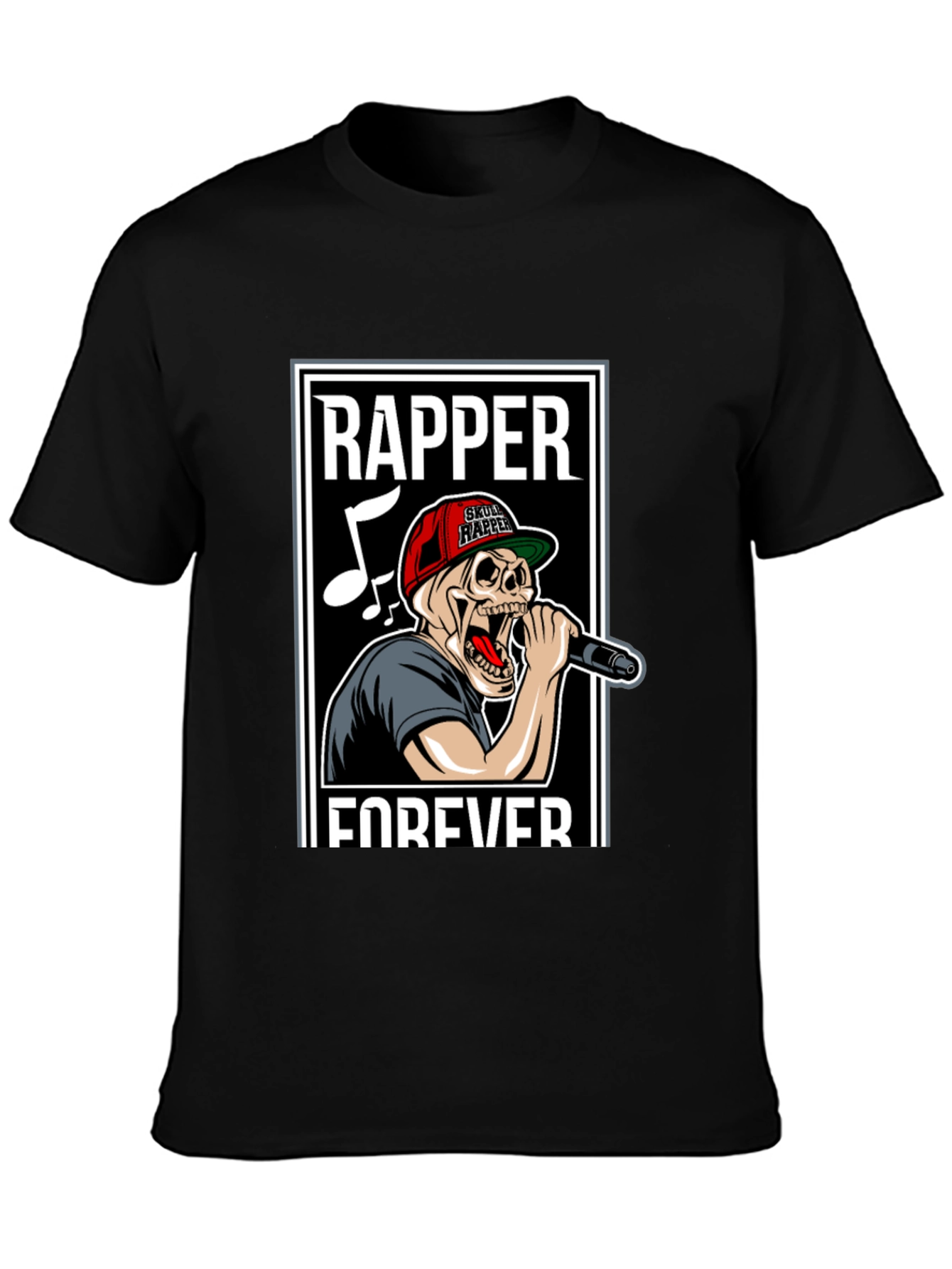 Skull Rapper Forever Graphic T-Shirt
