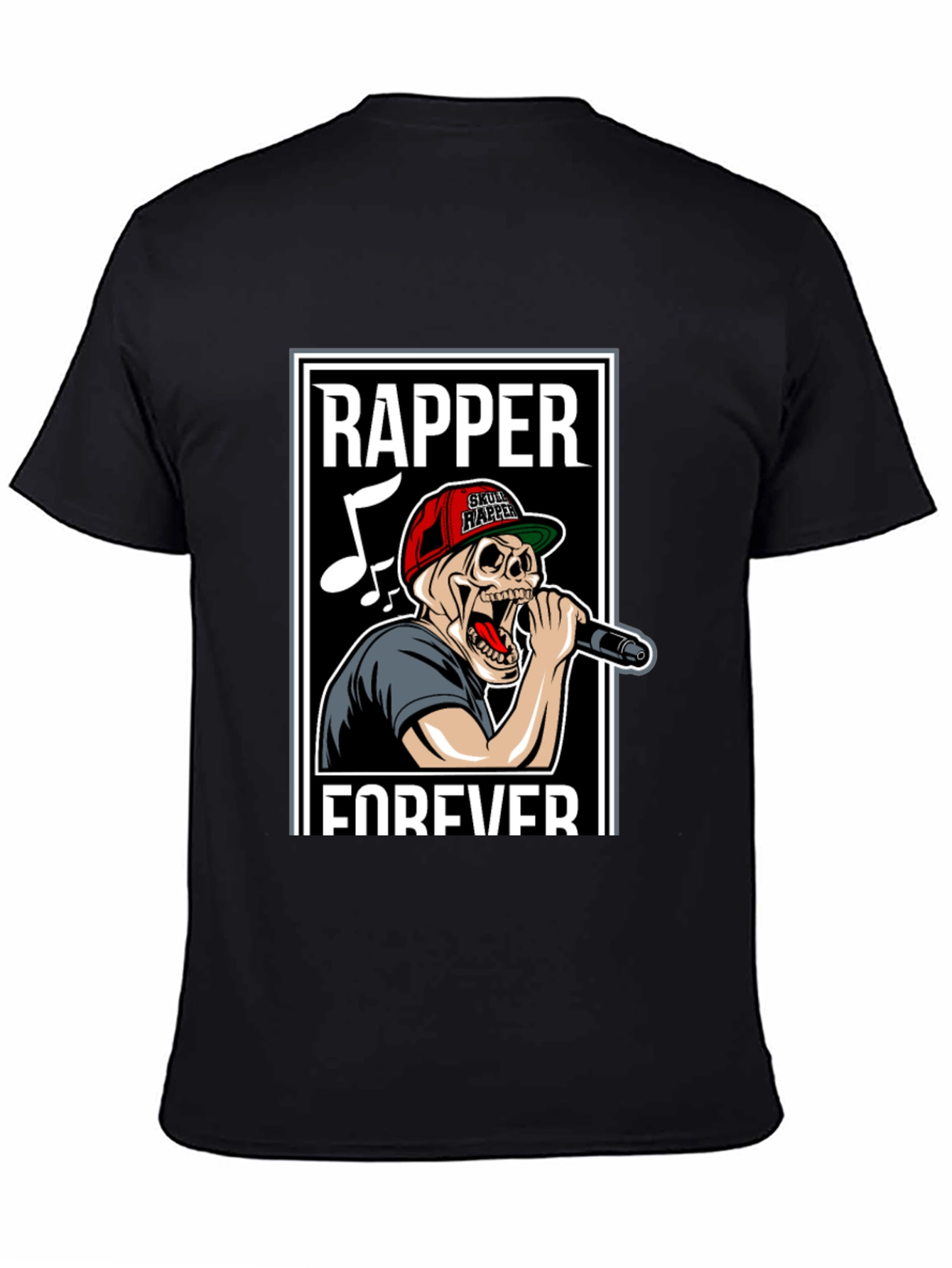 Skull Rapper Forever Graphic T-Shirt